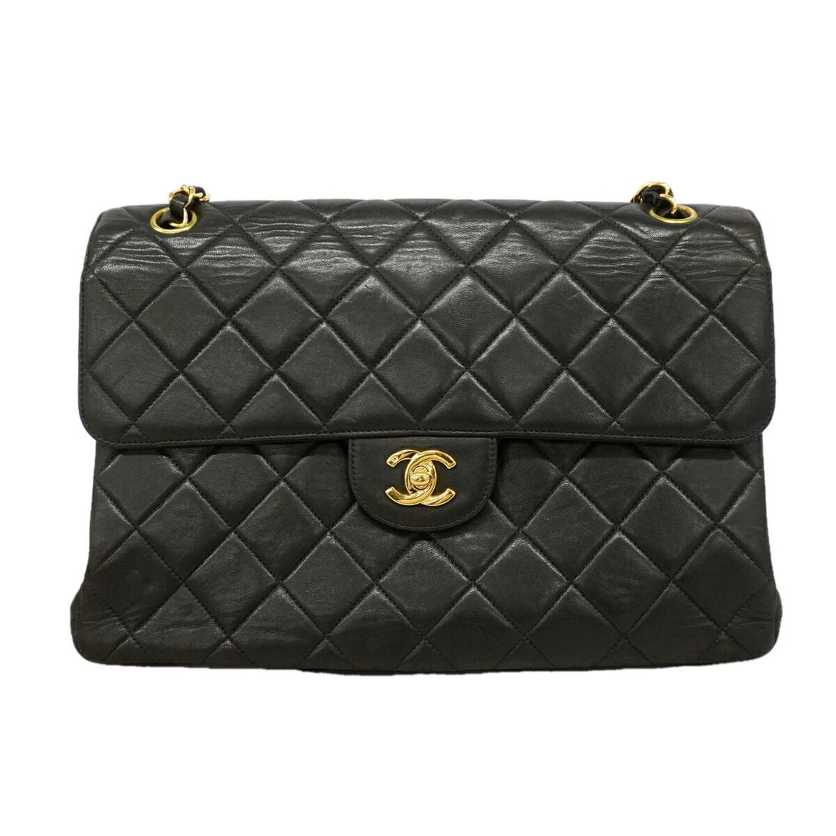 Chanel Black Leather Shoulder Bag (Pre-Owned)