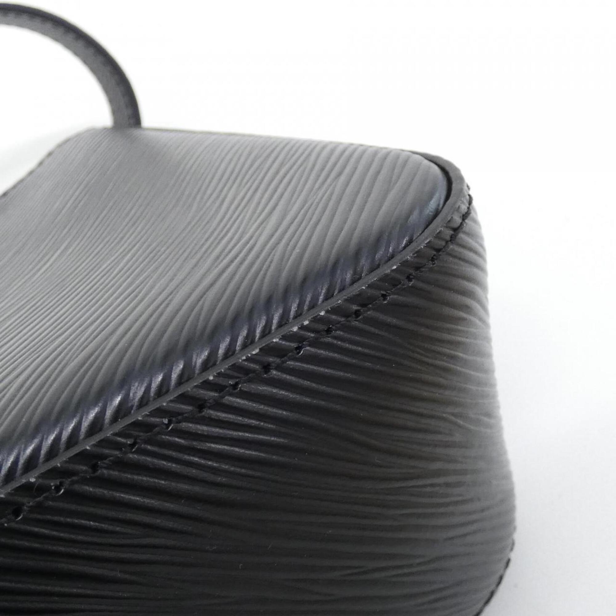 Louis Vuitton Black Leather Pouch Shoulder Bag (Pre-Owned)