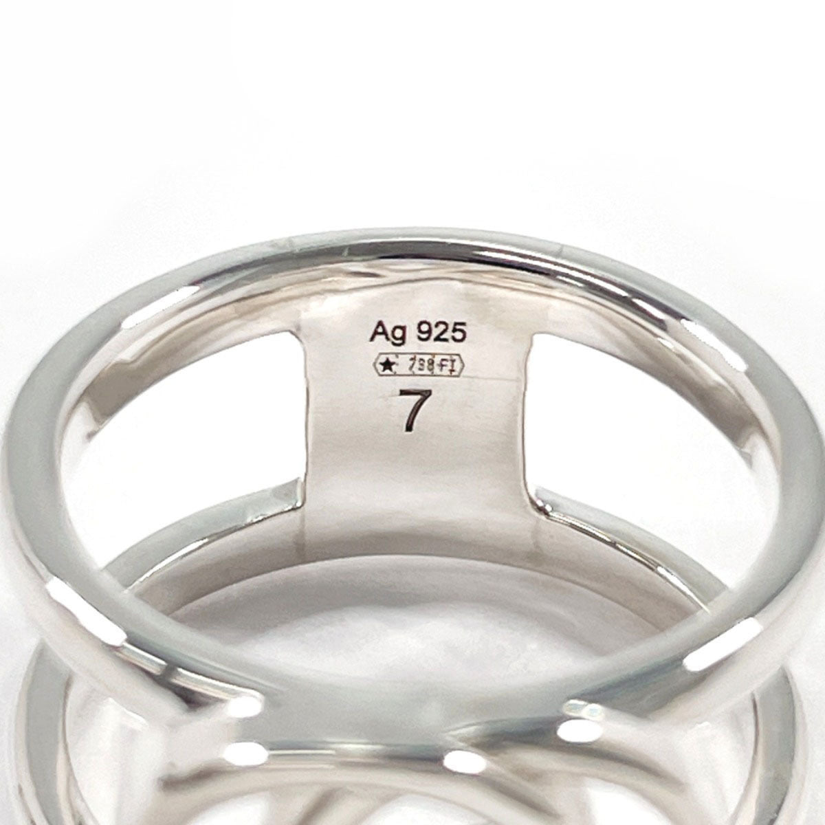 Gucci Silver Silver 925 Band Ring (Pre-Owned)