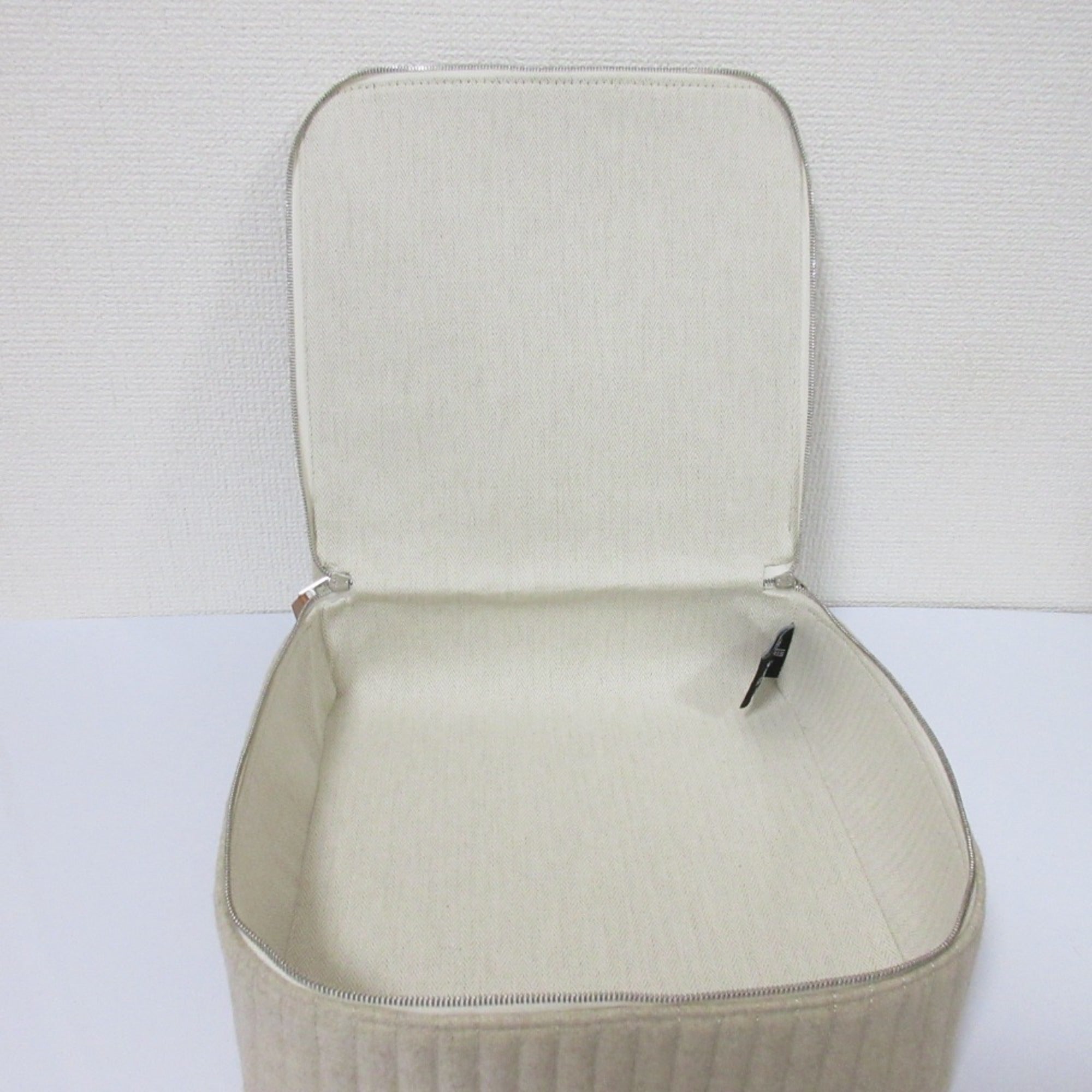 Hermes Grayish Wool 95% Cashmere 5% Handbag Pouch (Pre-Owned)
