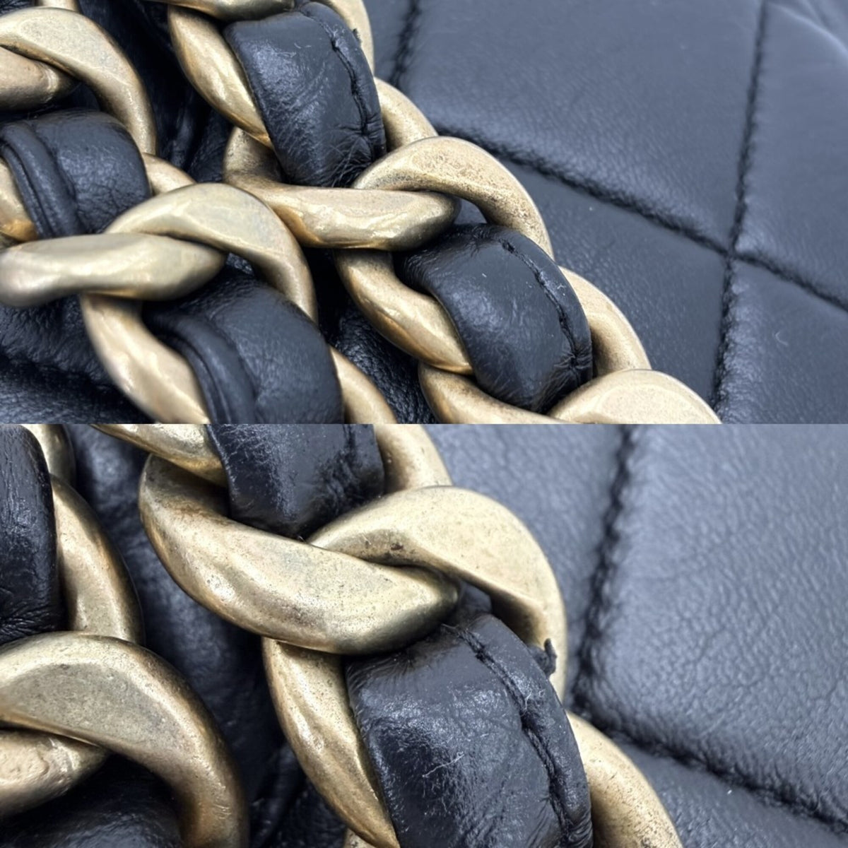 Chanel Matelasse Black Leather Backpack (Pre-Owned)