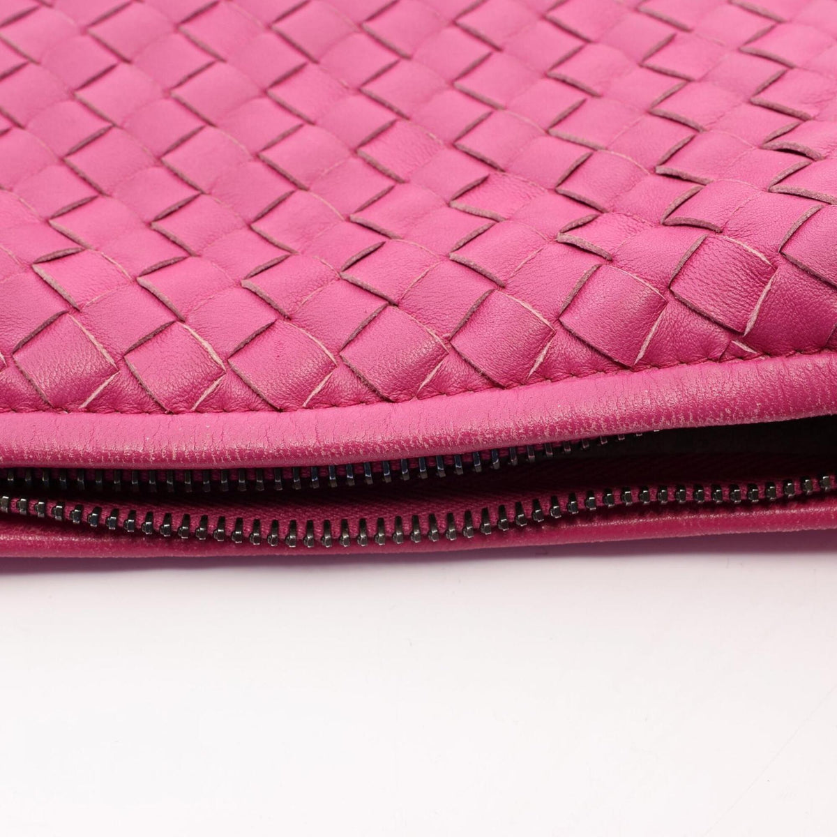 Bottega Veneta Pink Leather Handbag Shoulder Bag (Pre-Owned)