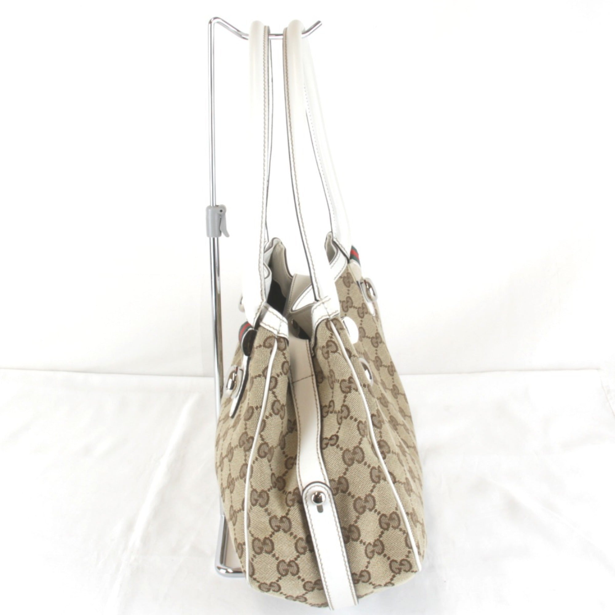 Gucci Gg Canvas Beige Gg Canvas Tote Bag (Pre-Owned)
