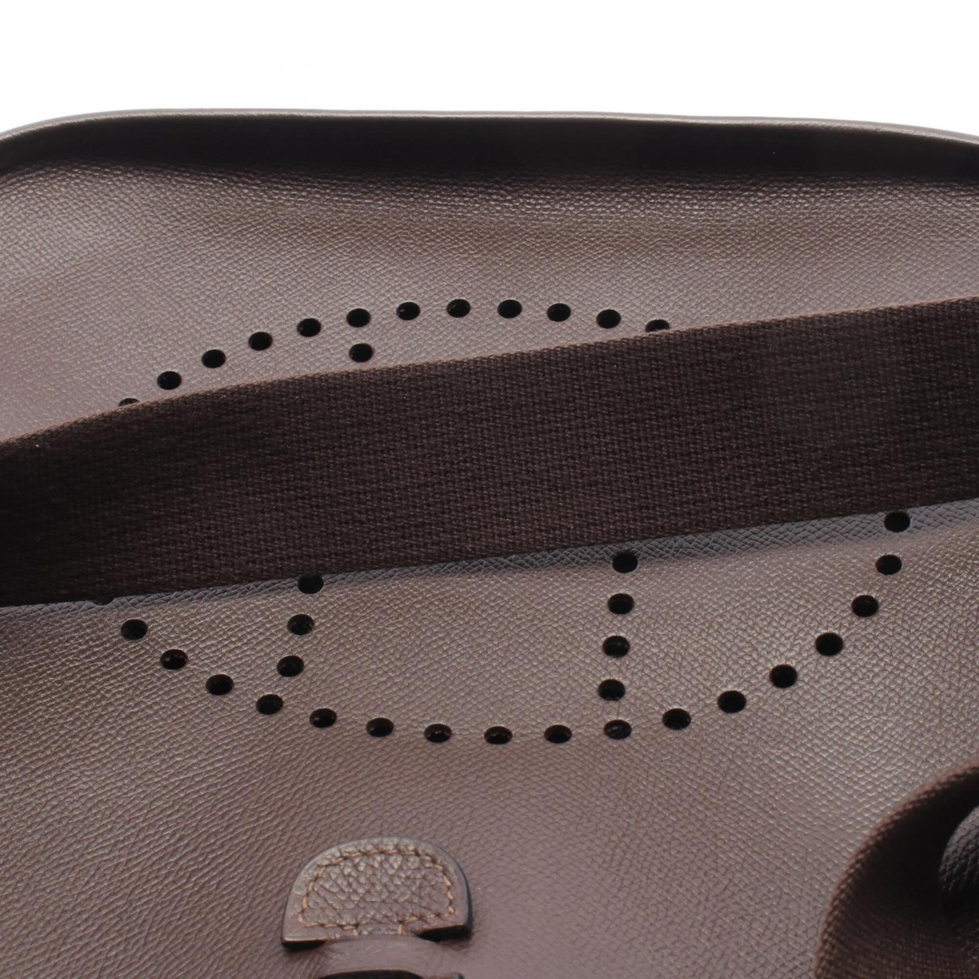 Hermes Brown Chocolat Epsom Leather Handbag Shoulder Bag (Pre-Owned)