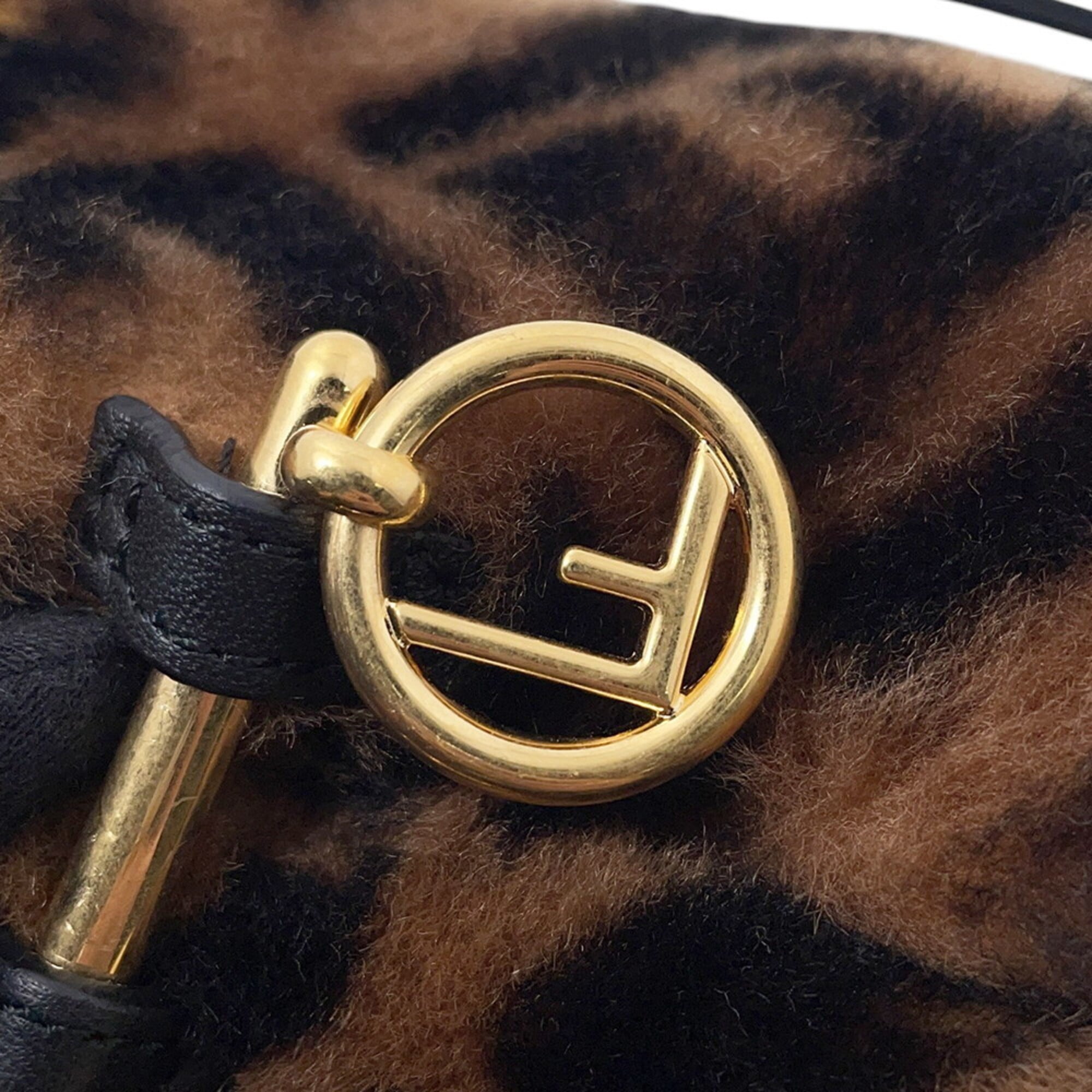Fendi Brown Dark Brown Leather Handbag Shoulder Bag (Pre-Owned)
