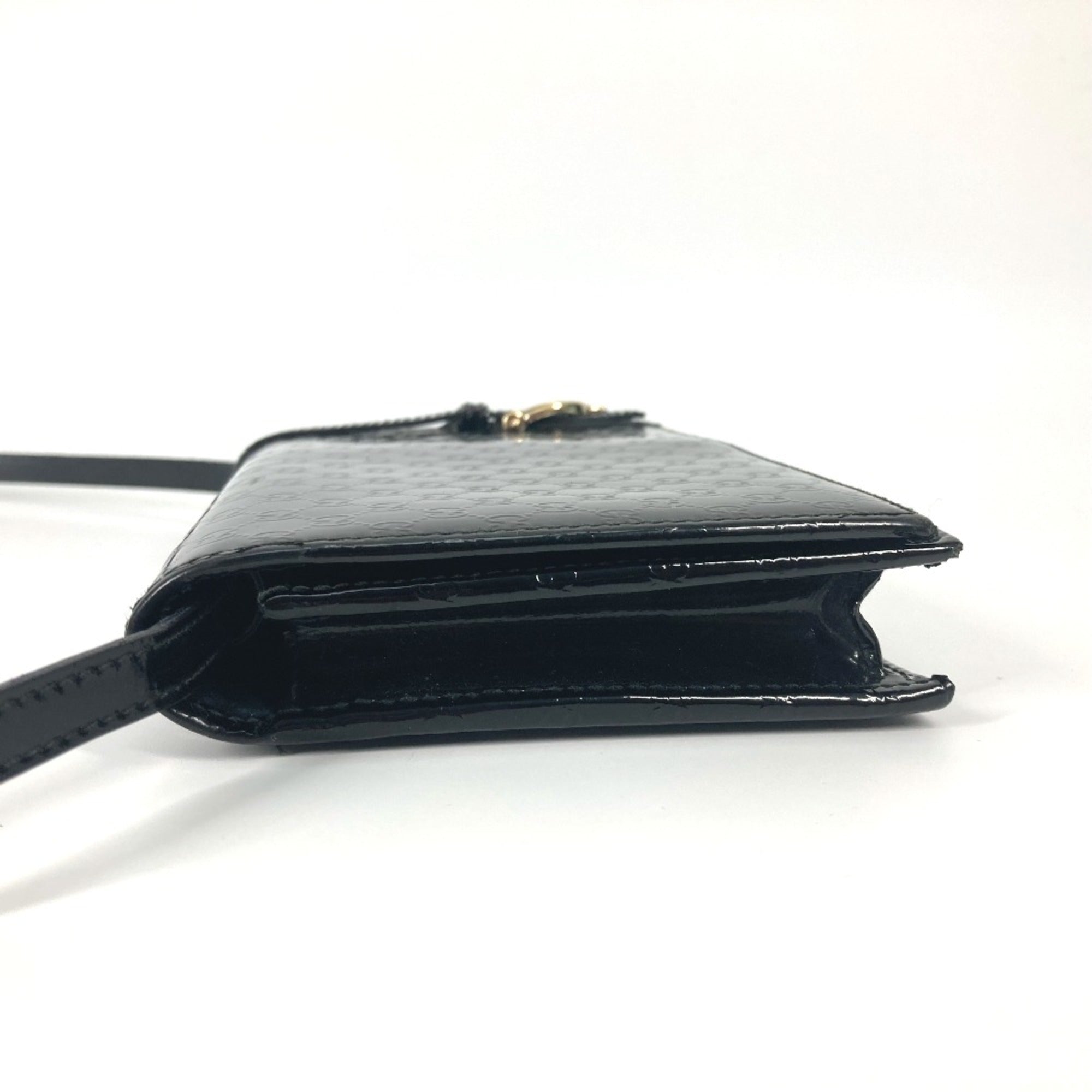 Gucci Black Patent Leather Shoulder Bag (Pre-Owned)
