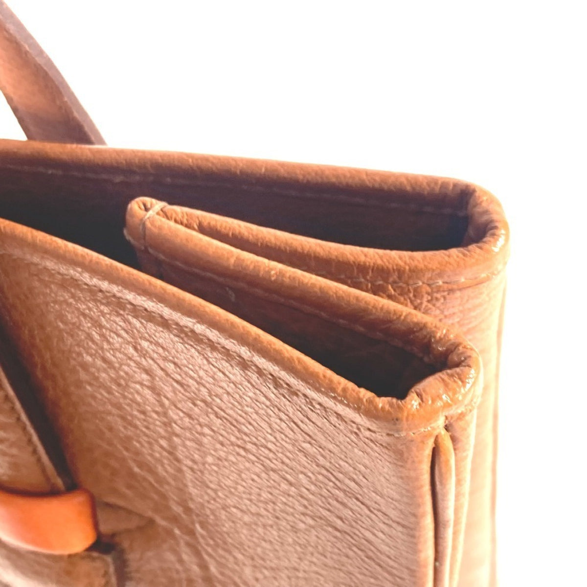 Hermes Galop Brown Leather Shoulder Bag Tote Bag (Pre-Owned)