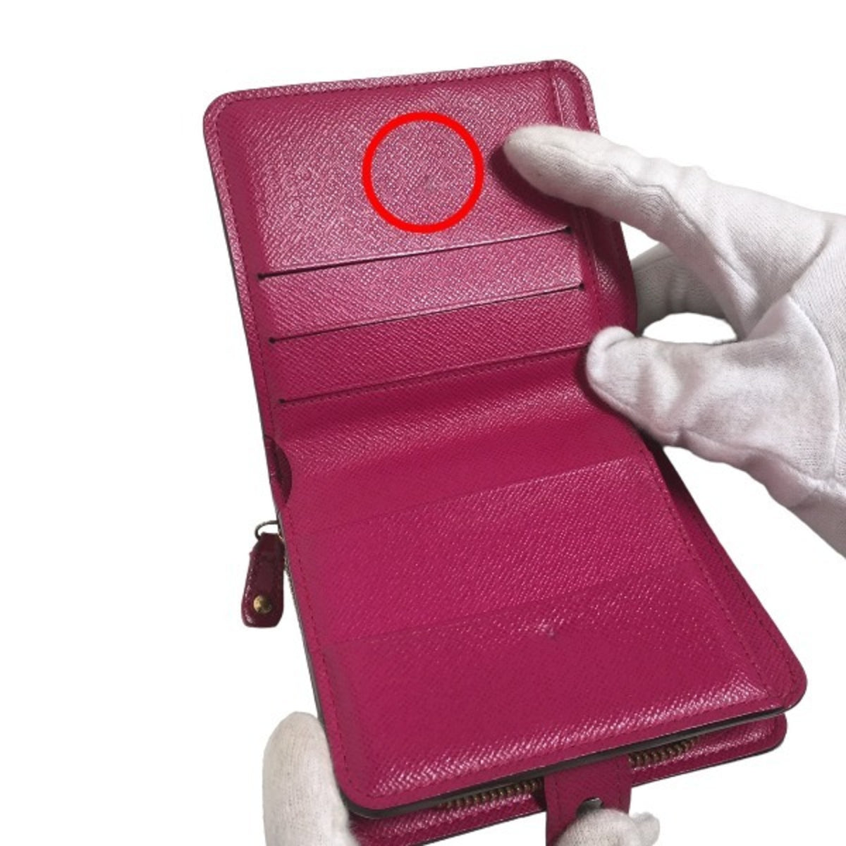 Louis Vuitton Fuchsia Monogram Perforated Wallet (Bi-Fold) (Pre-Owned)