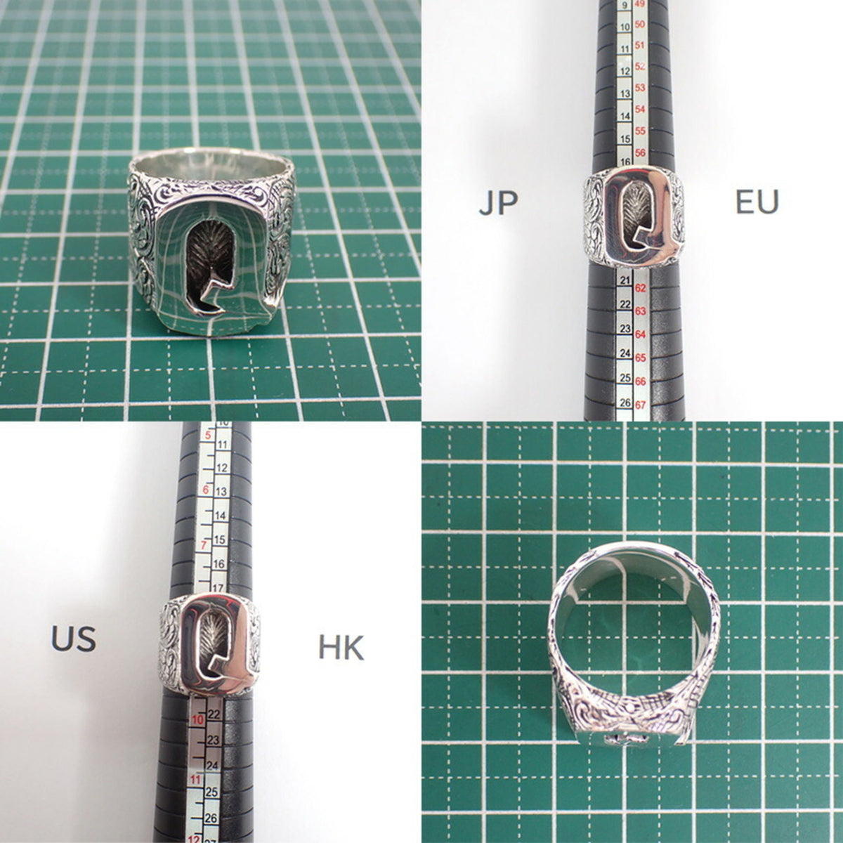 Gucci Sterling Silver 925 Band Ring (Pre-Owned)