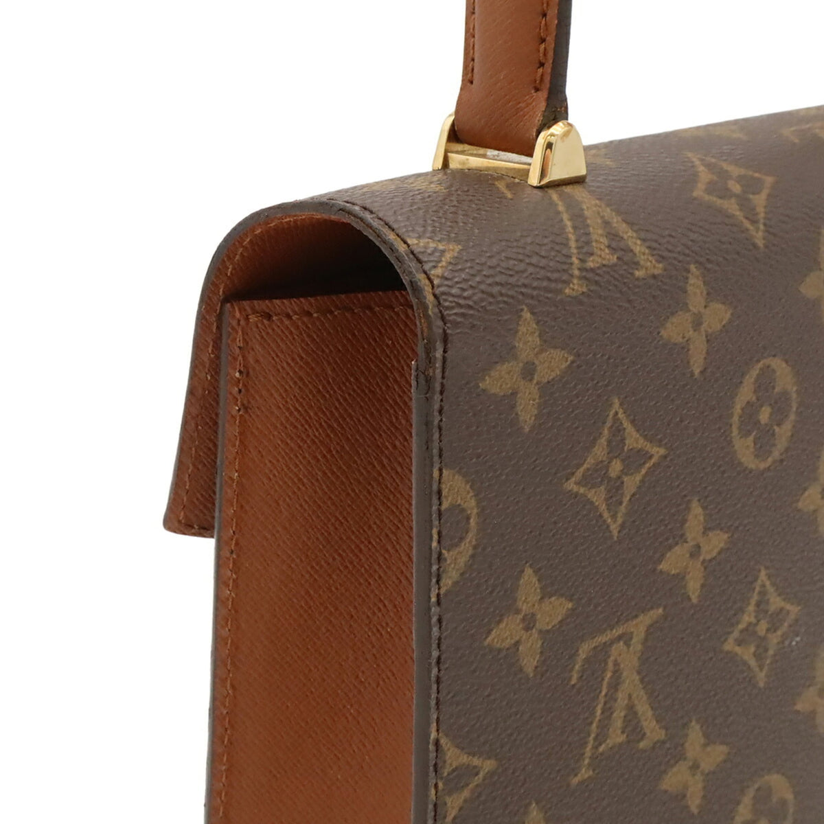Louis Vuitton Brown Monogram Canvas Handbag (Pre-Owned)