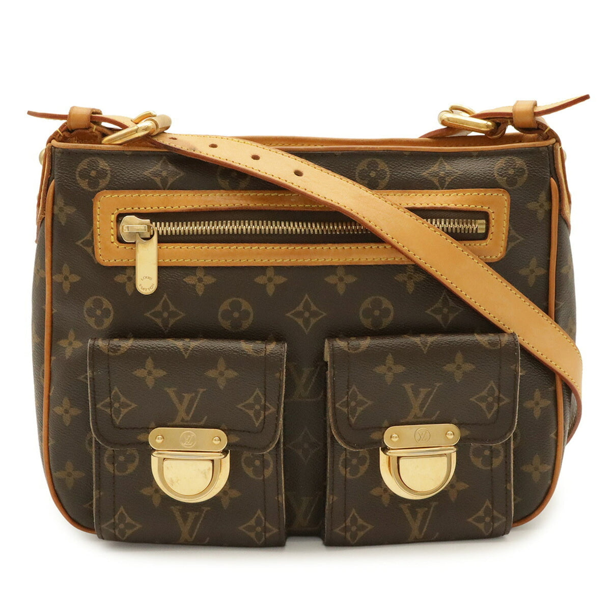Louis Vuitton Brown Monogram Canvas Shoulder Bag (Pre-Owned)