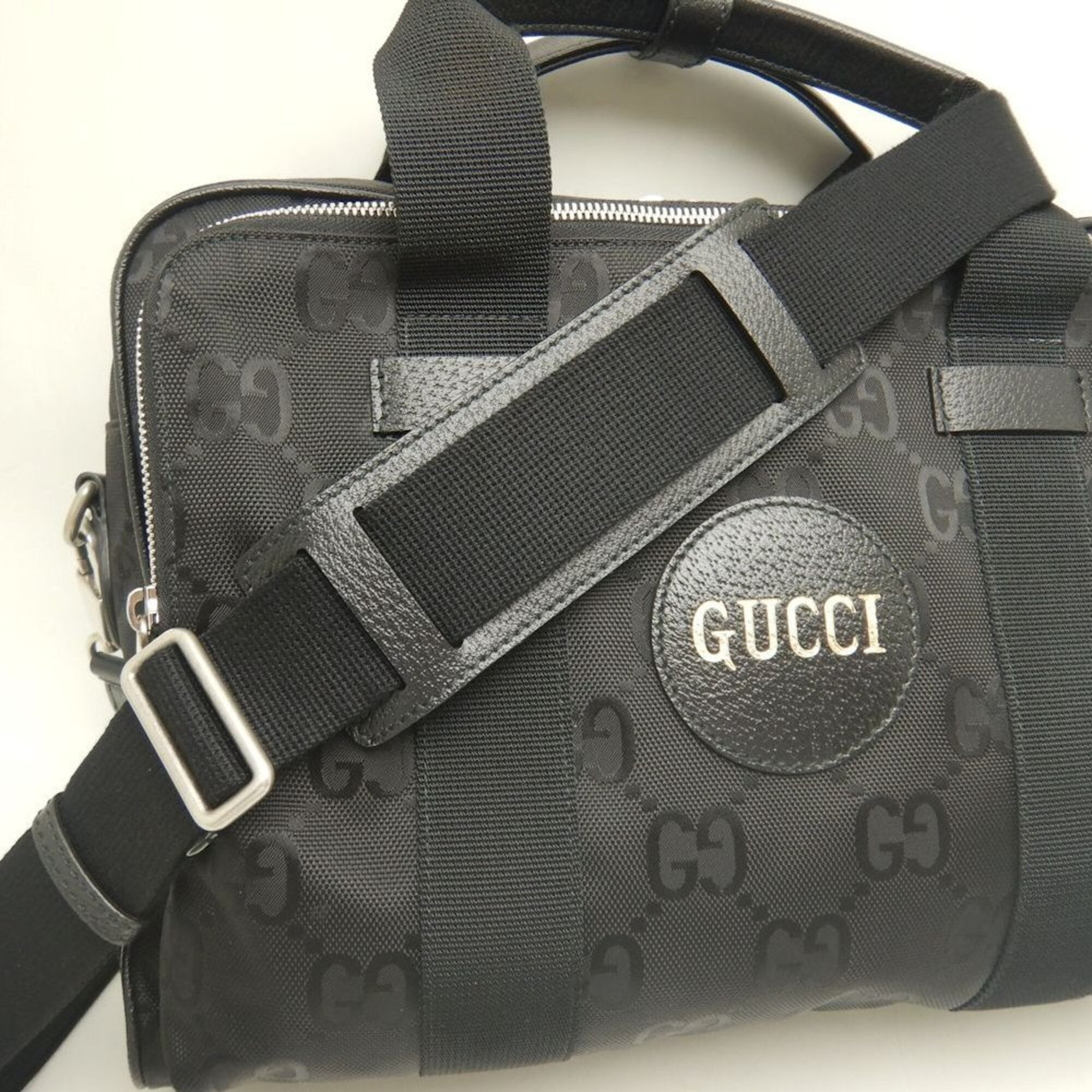 Gucci Black Nylon Canvas Briefcase (Pre-Owned)