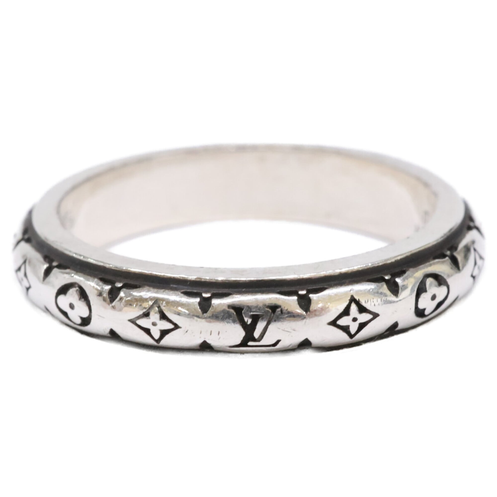 Louis Vuitton Silver Silver 925 Band Ring (Pre-Owned)