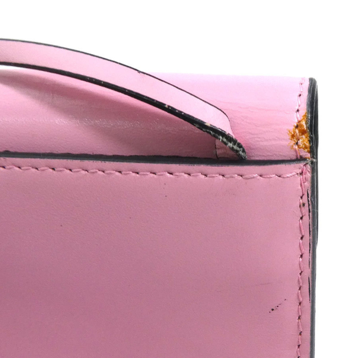 Prada Pink Leather Pochette (Pre-Owned)