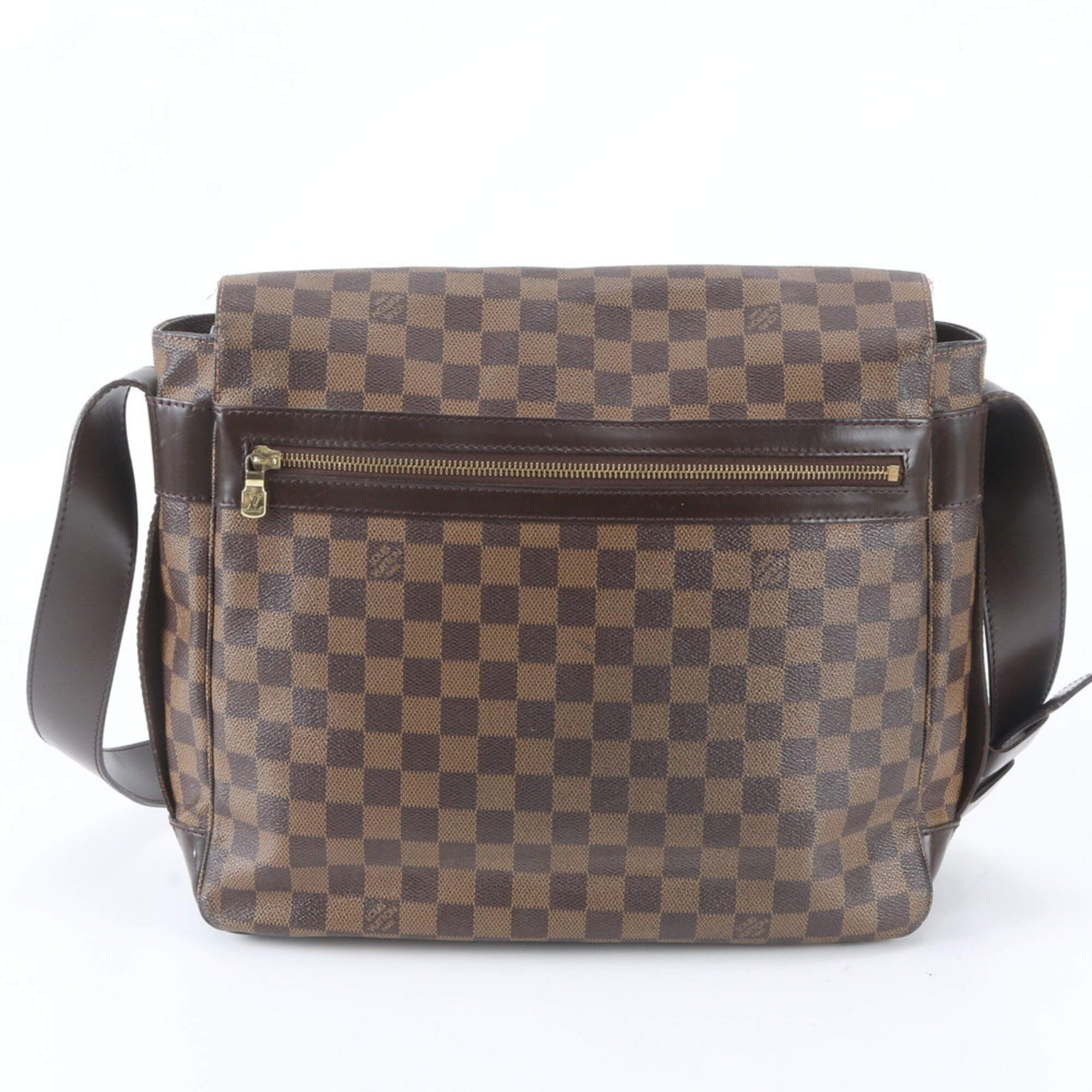Louis Vuitton Damier Ebene Leather Coated Canvas Shoulder Bag (Pre-Owned)