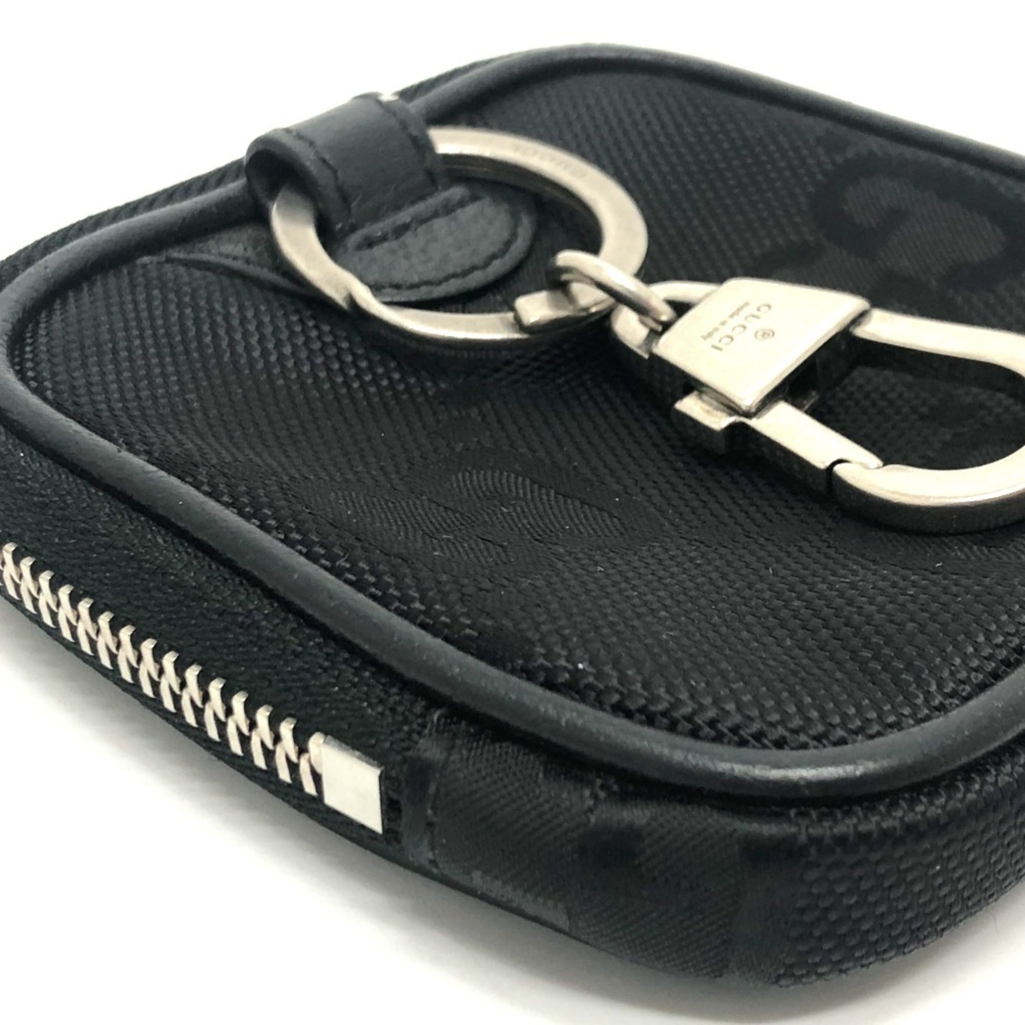 Gucci Black Gg Canvas Coin Purse/Coin Case (Pre-Owned)