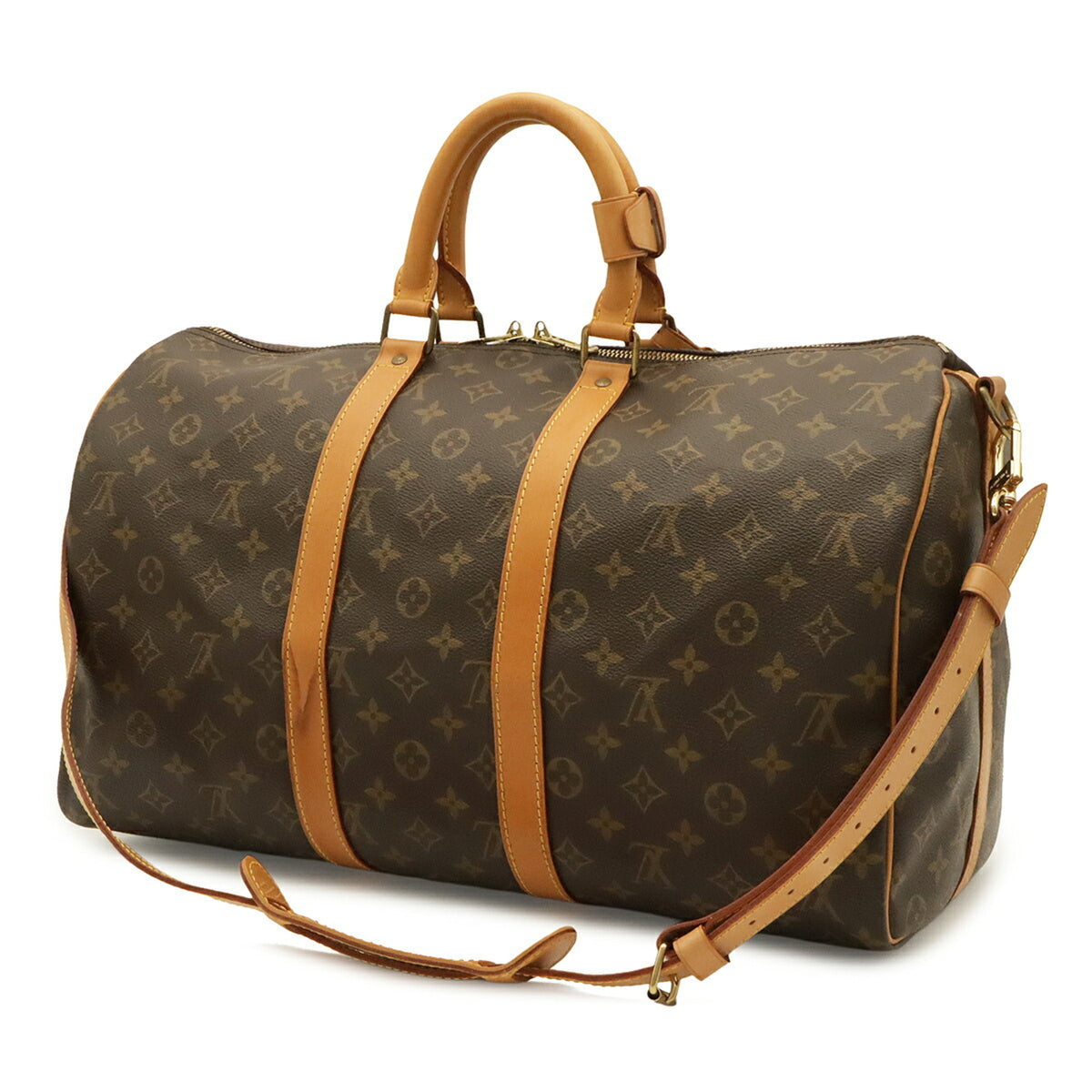 Louis Vuitton Brown Monogram Monogram Boston Bag Handbag Shoulder Bag (Pre-Owned)
