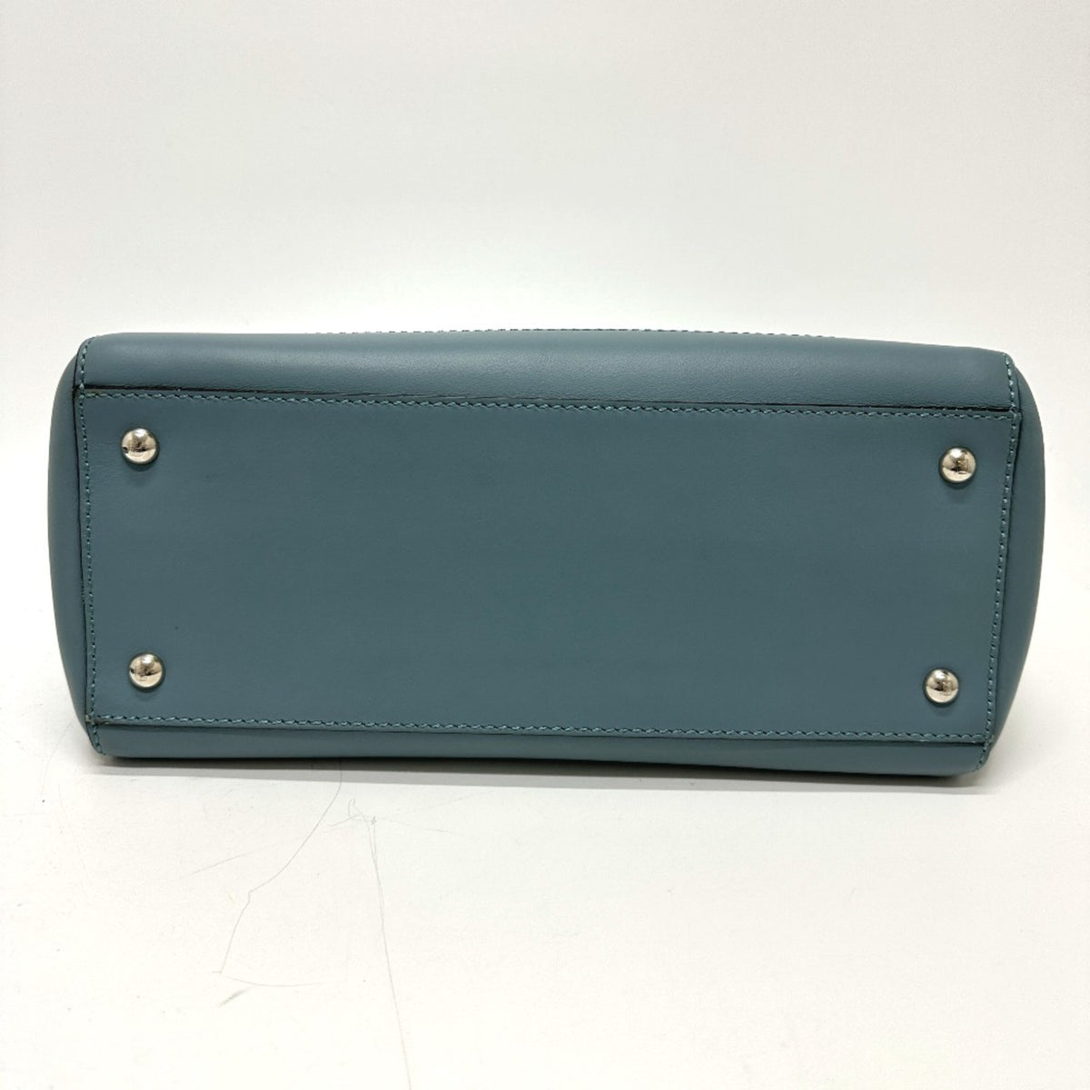 Fendi Blue Leather Handbag (Pre-Owned)