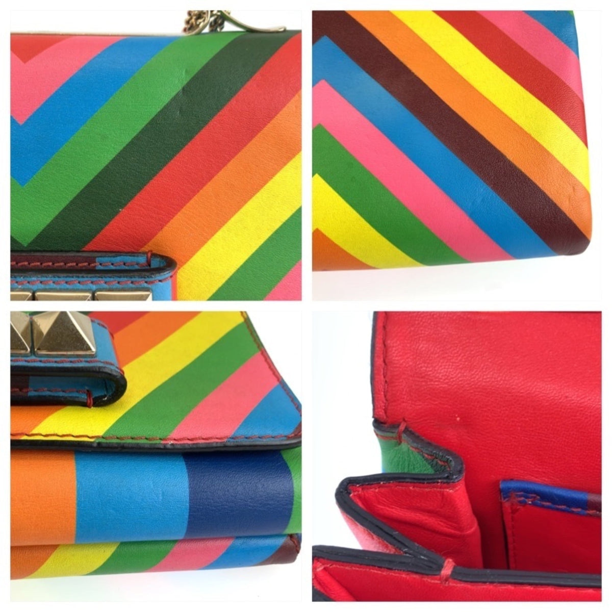 Valentino Multi-Color Leather Shoulder Bag (Pre-Owned)