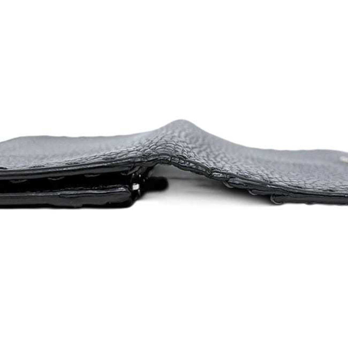 Fendi Gray Leather Long Wallet (Bi-Fold) (Pre-Owned)