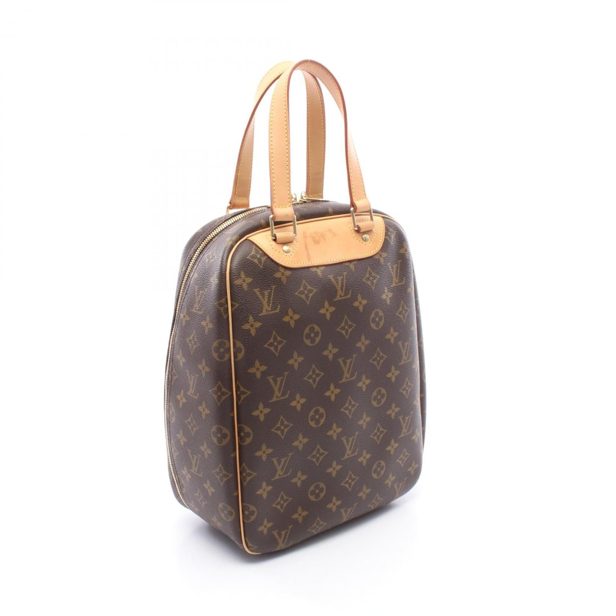 Louis Vuitton Brown Coated Canvas Pvc Monogram Leather Handbag (Pre-Owned)