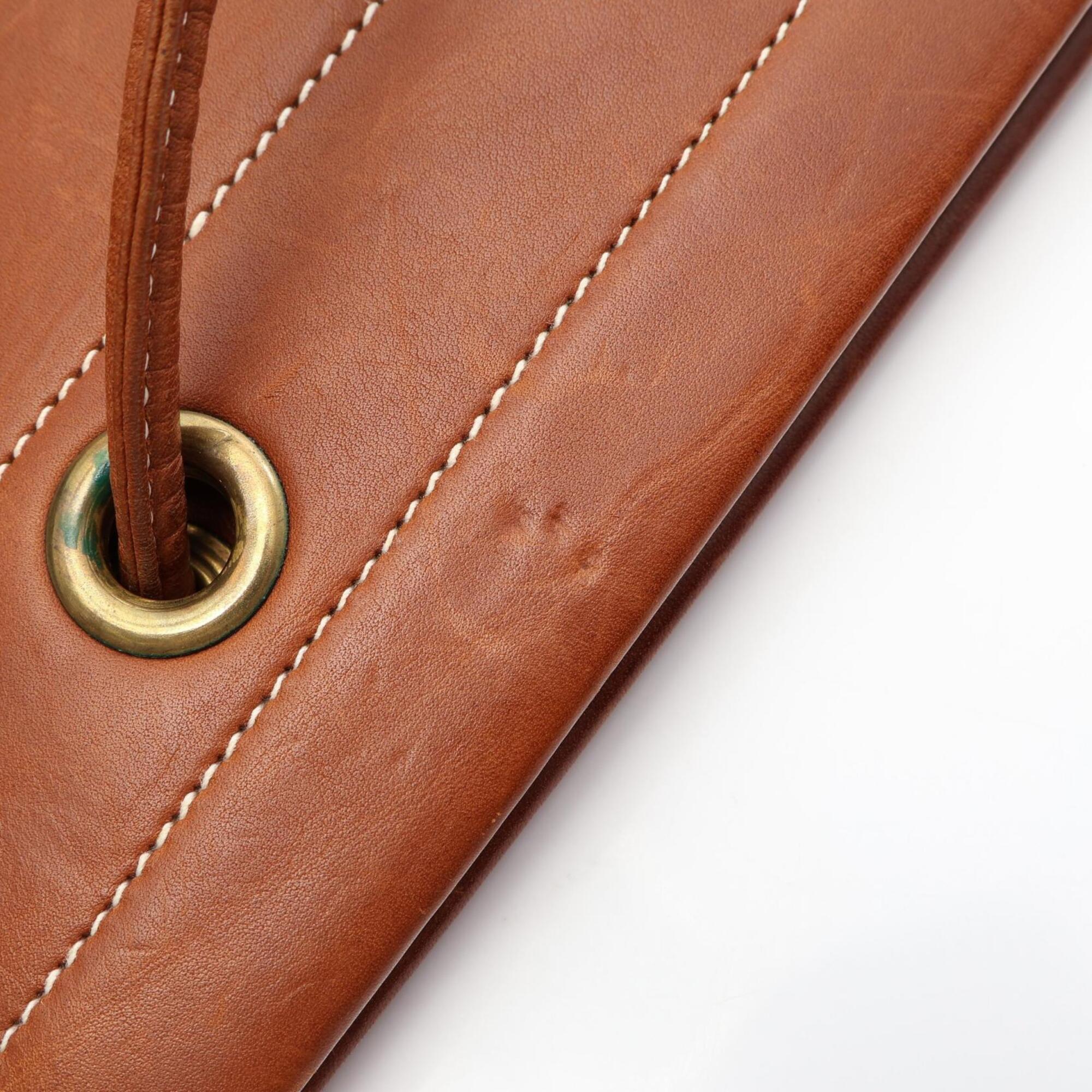 Hermes Brown Fauve Barenia Leather Handbag Shoulder Bag (Pre-Owned)
