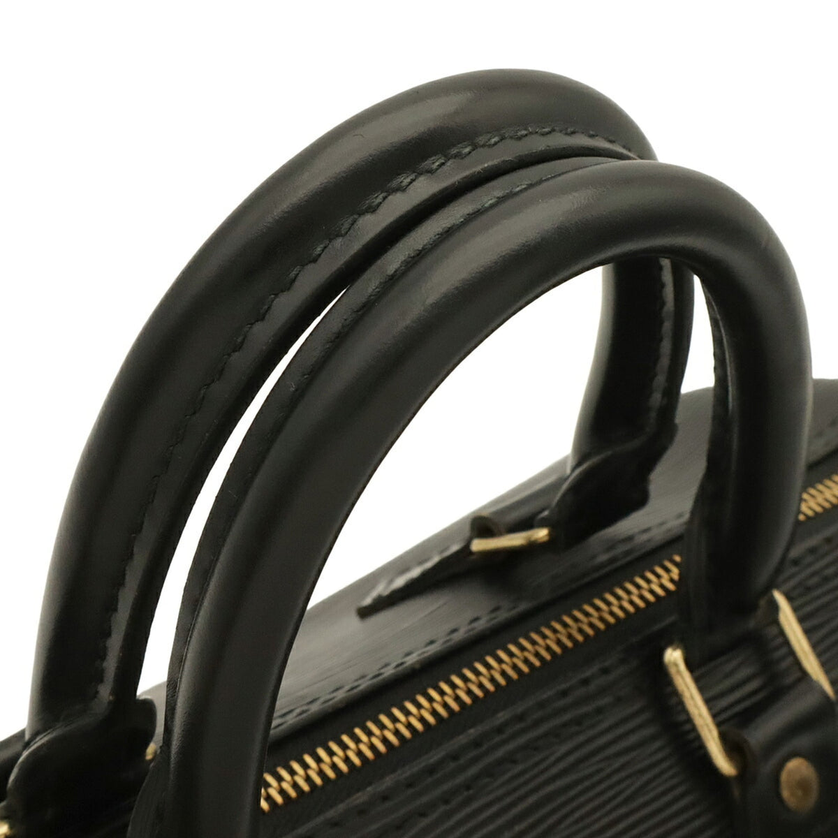 Louis Vuitton Black Noir Epi Leather Boston Bag Handbag (Pre-Owned)