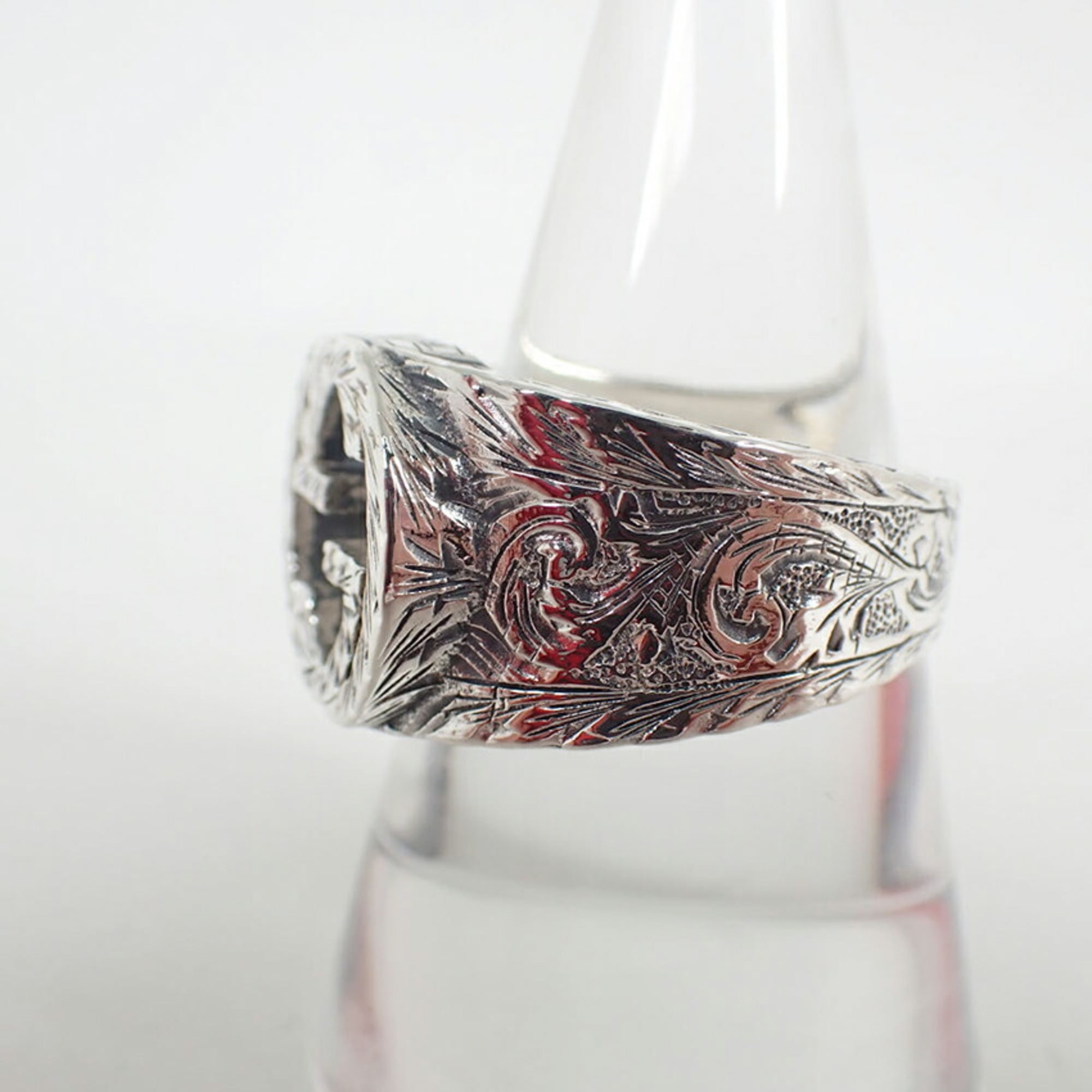 Gucci Sterling Silver 925 Band Ring (Pre-Owned)