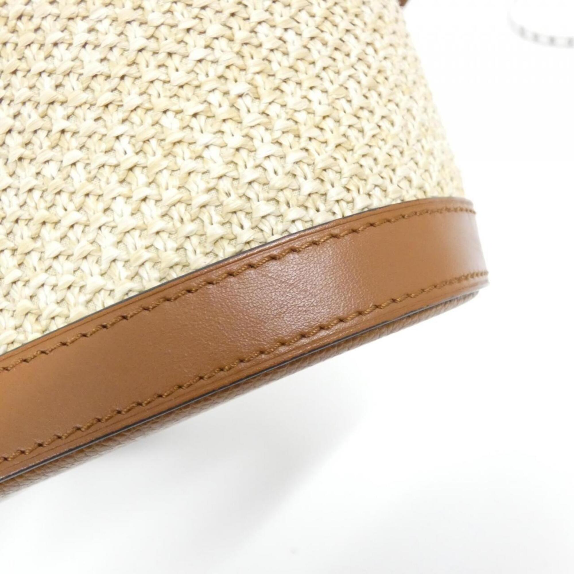 Louis Vuitton Caramel Raffia Handbag (Pre-Owned)