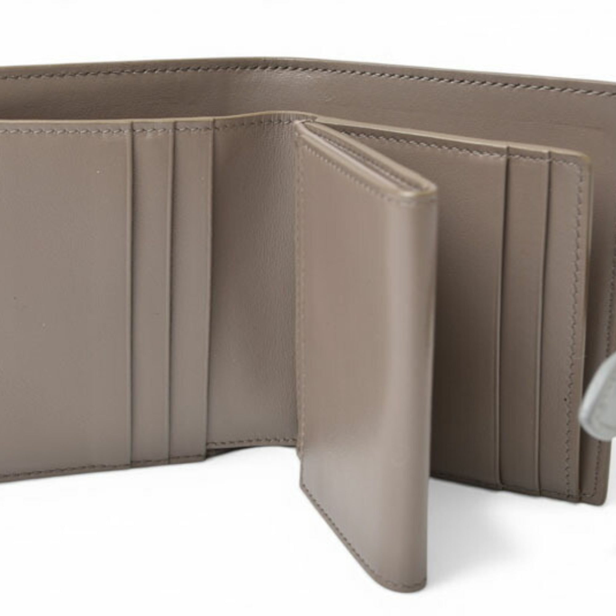 Celine Blue Gray Leather Wallet (Bi-Fold) (Pre-Owned)