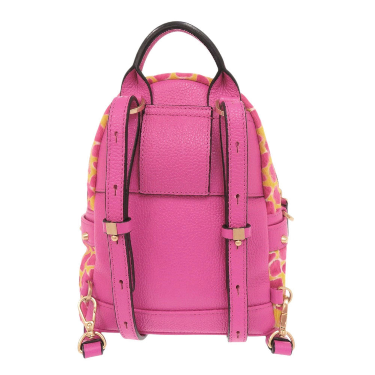 Mcm Pink Yellow Leather Leather Backpack (Pre-Owned)
