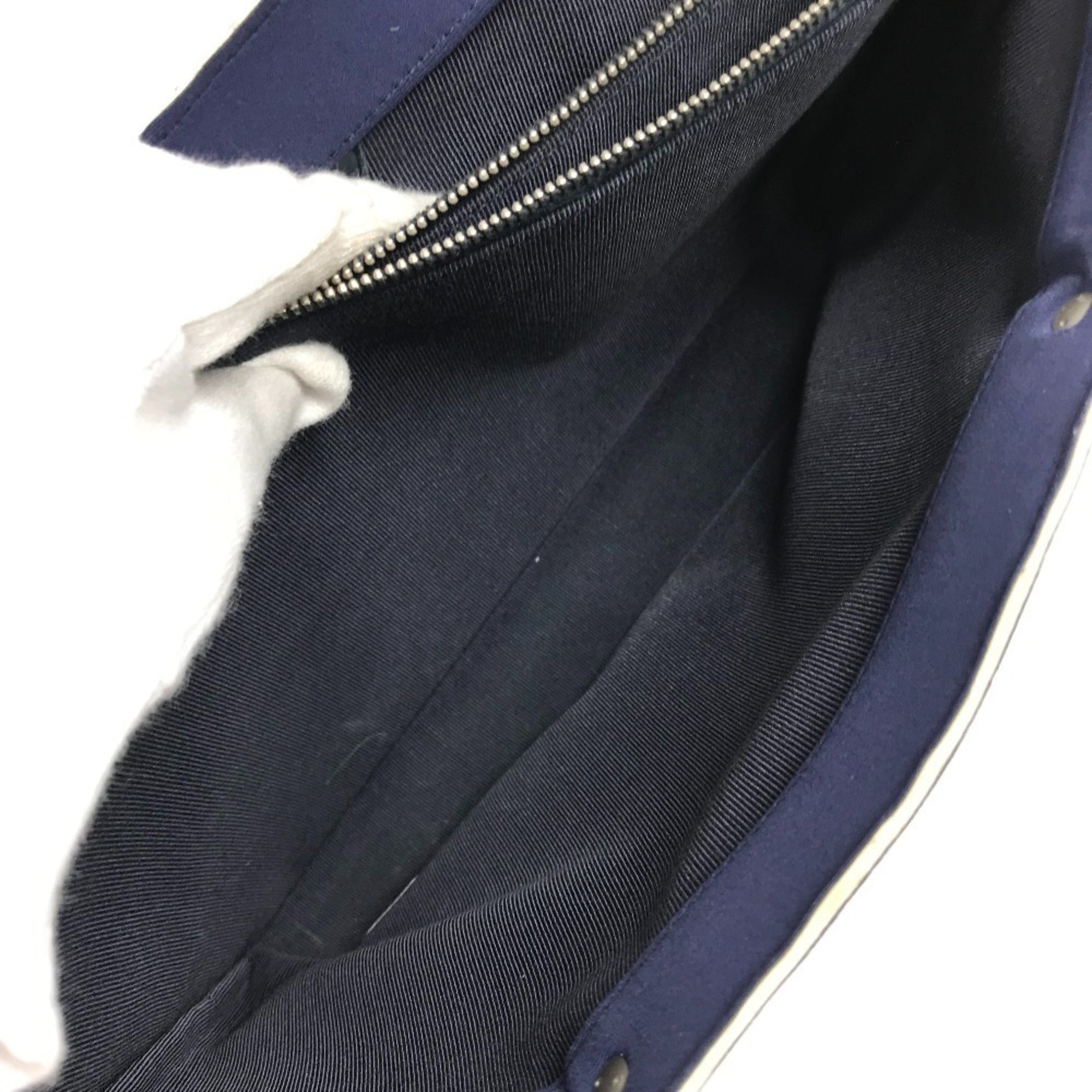 Chanel Navy Polyamide Handbag Tote Bag (Pre-Owned)
