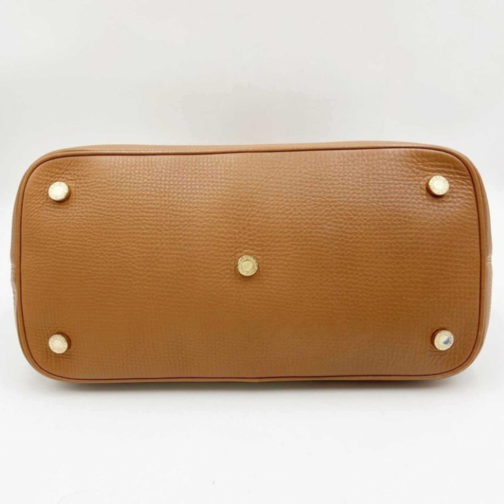 Bvlgari Beige Leather Handbag (Pre-Owned)