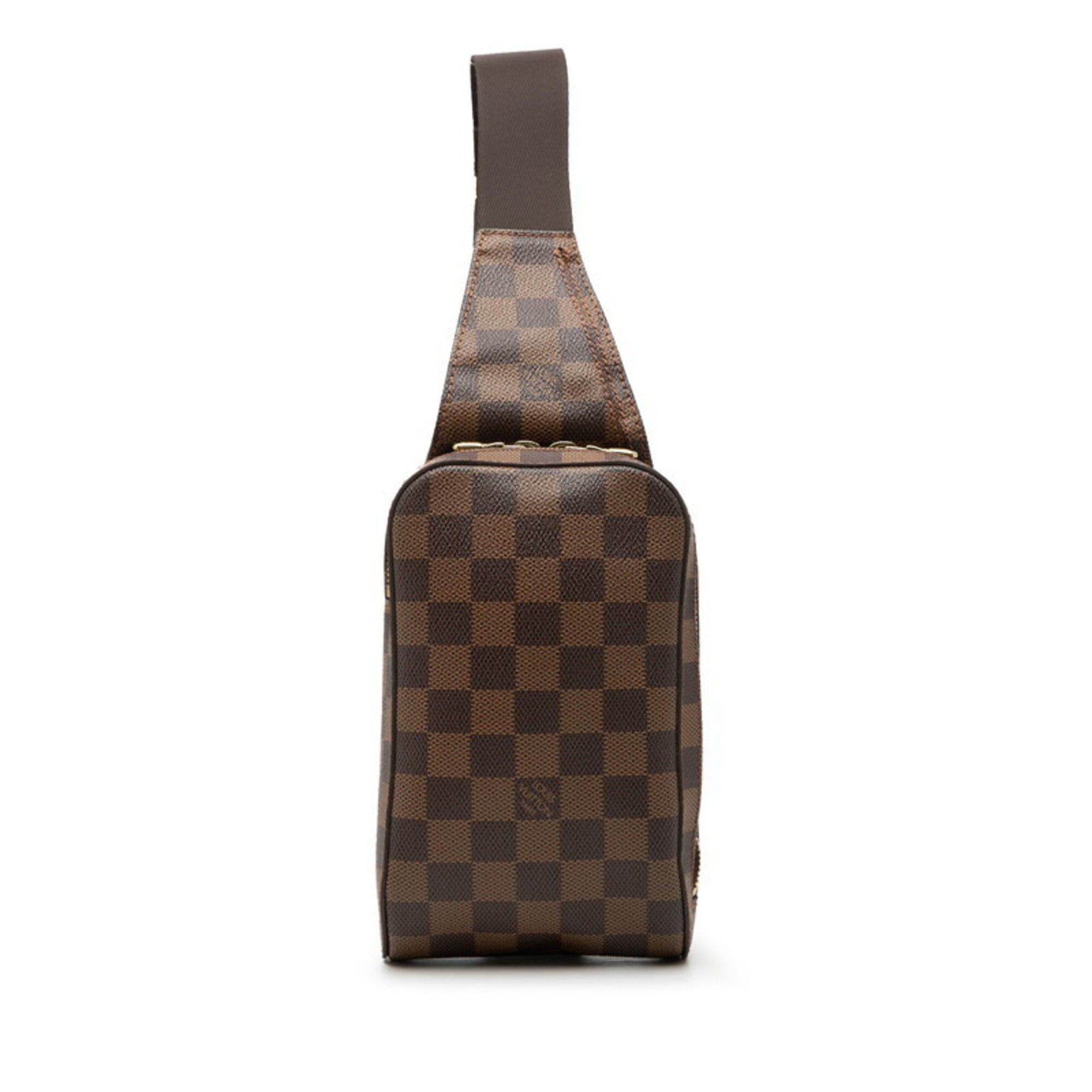 Louis Vuitton Damier Brown Pvc Leather Shoulder Bag Sling Bag (Pre-Owned)