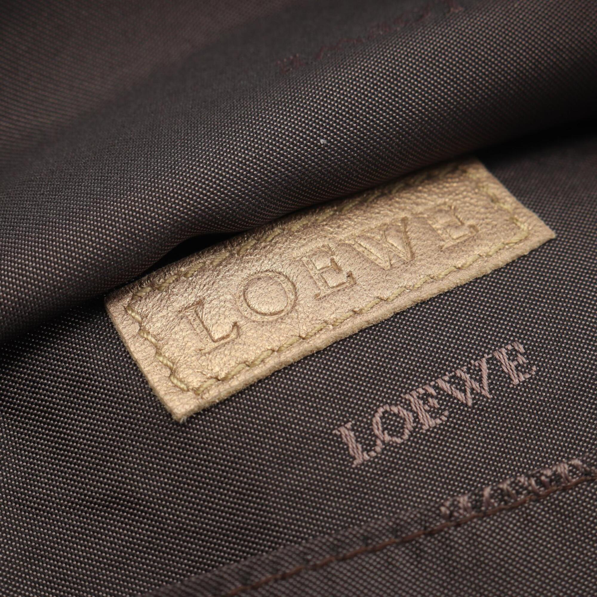 Loewe Gold Leather Handbag (Pre-Owned)