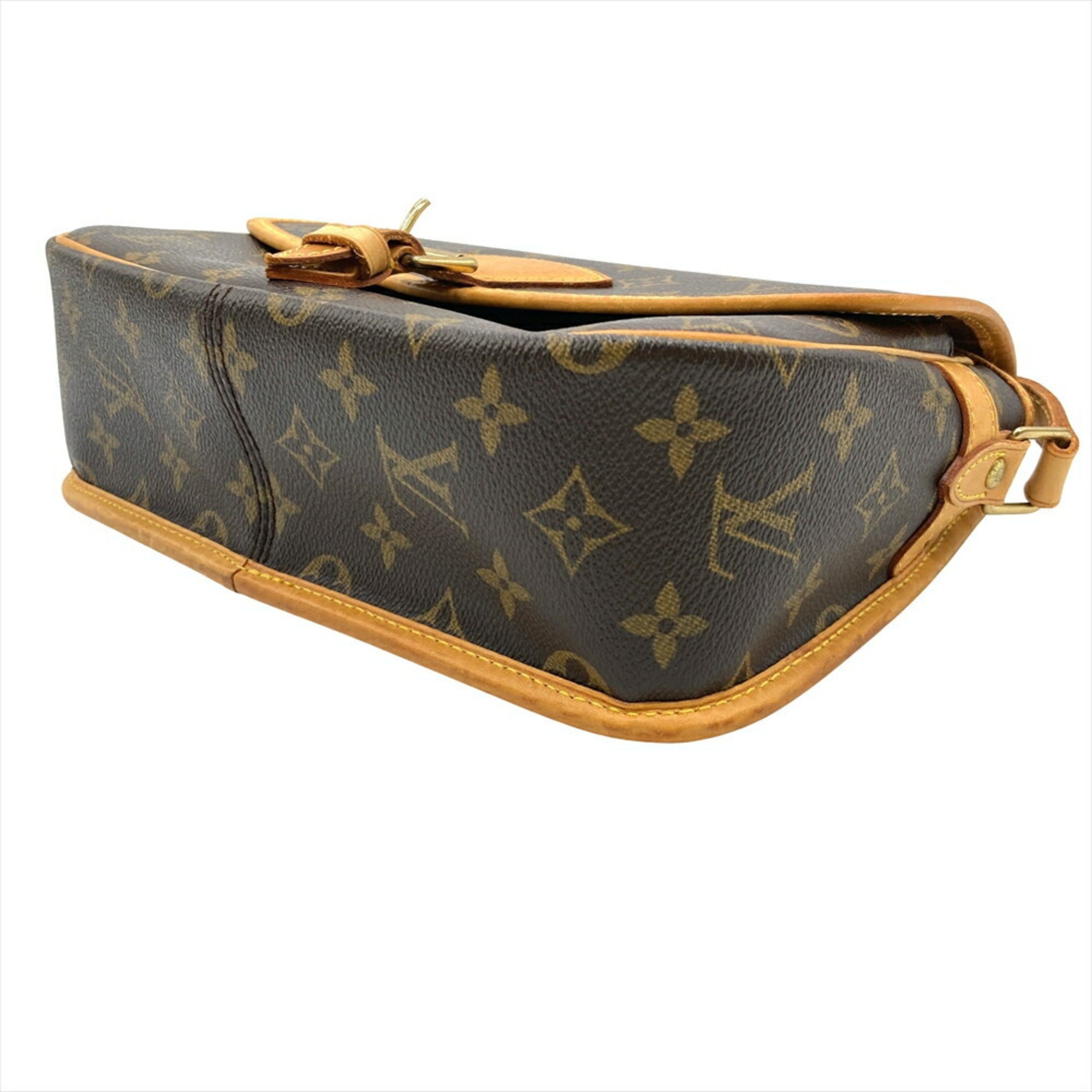 Louis Vuitton Brown Monogram Canvas Shoulder Bag (Pre-Owned)