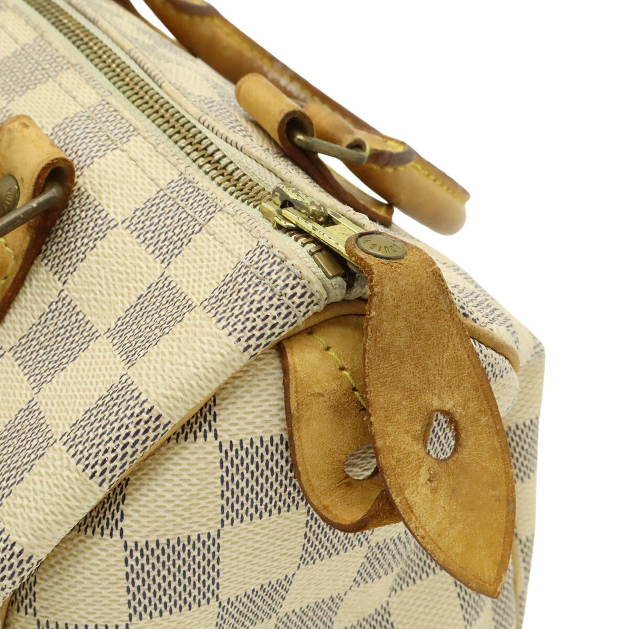 Louis Vuitton Damier Azur Ivory Damier Azur Canvas Pvc Handbag (Pre-Owned)