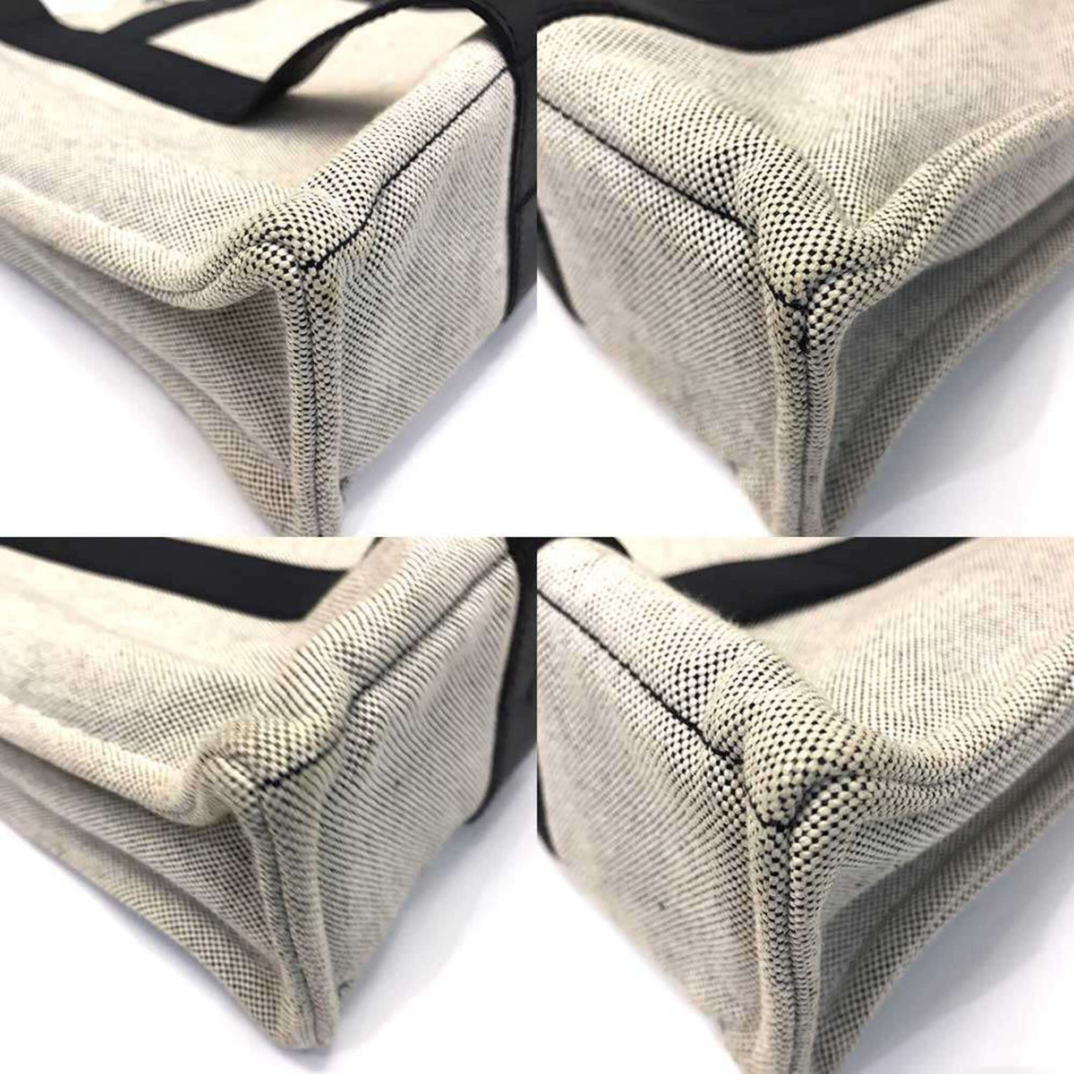 Hermes Negonda Leather Toile H Handbag (Pre-Owned)