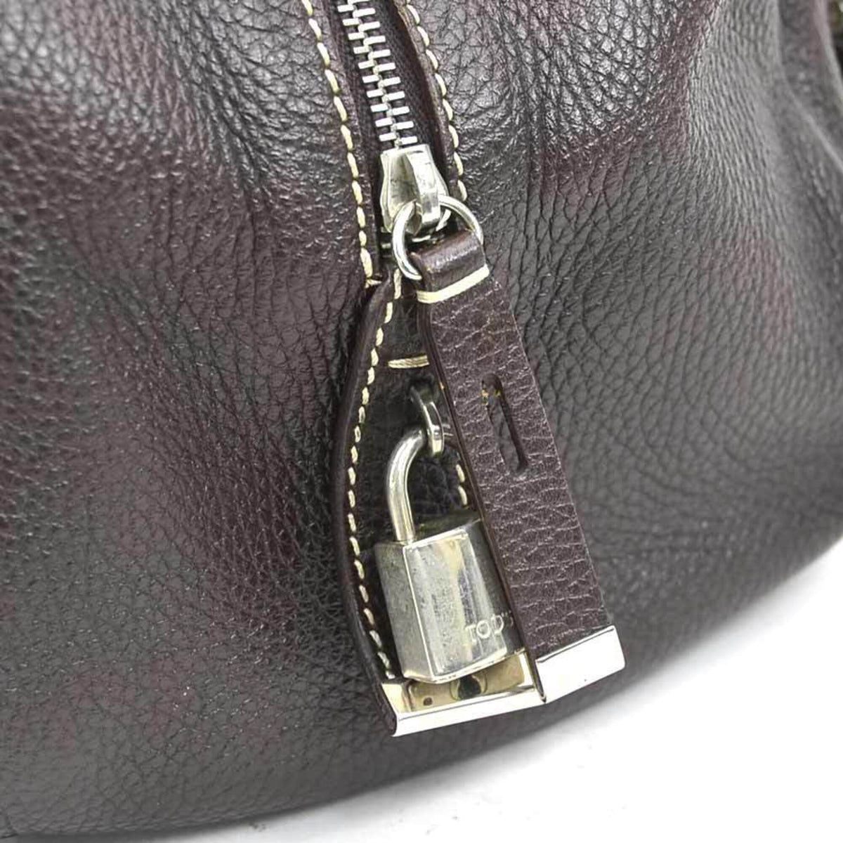 Tod's Brown Leather Handbag (Pre-Owned)