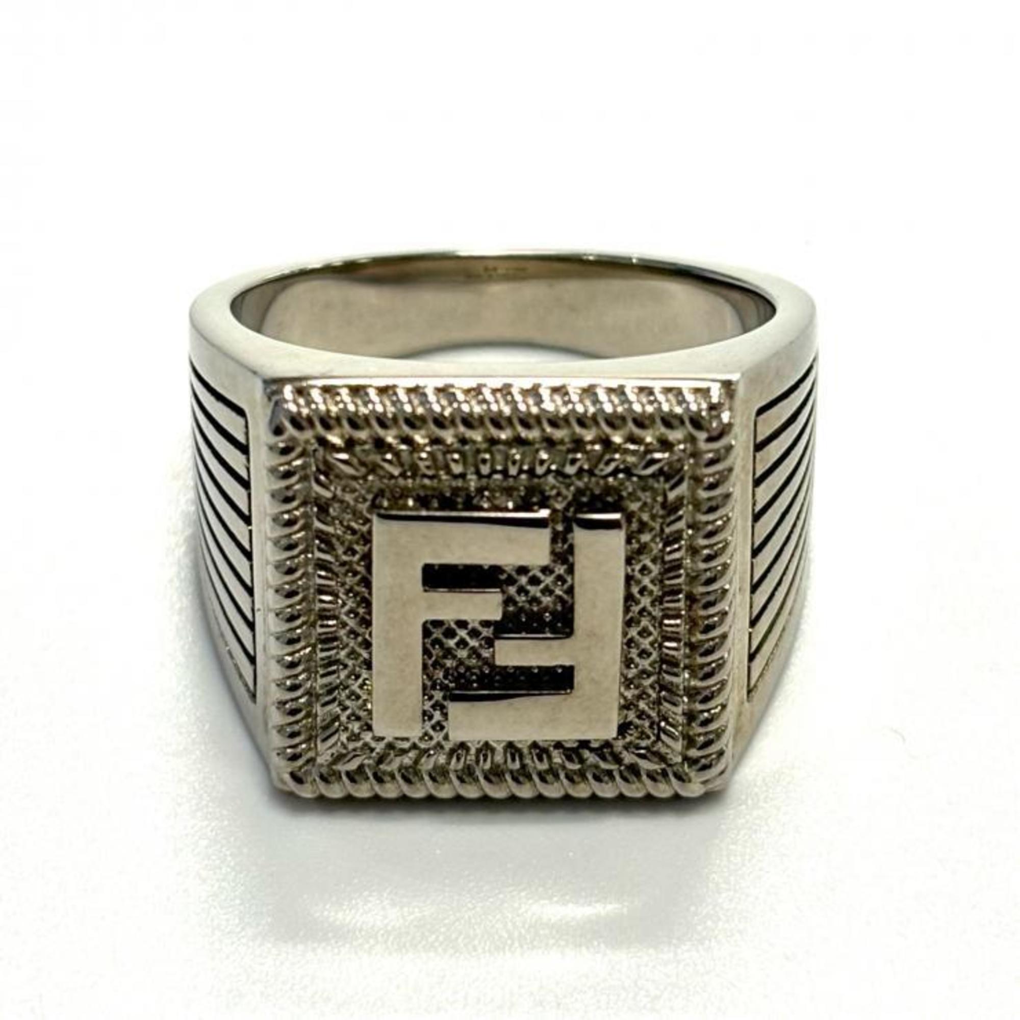 Fendi Silver Band Ring (Pre-Owned)