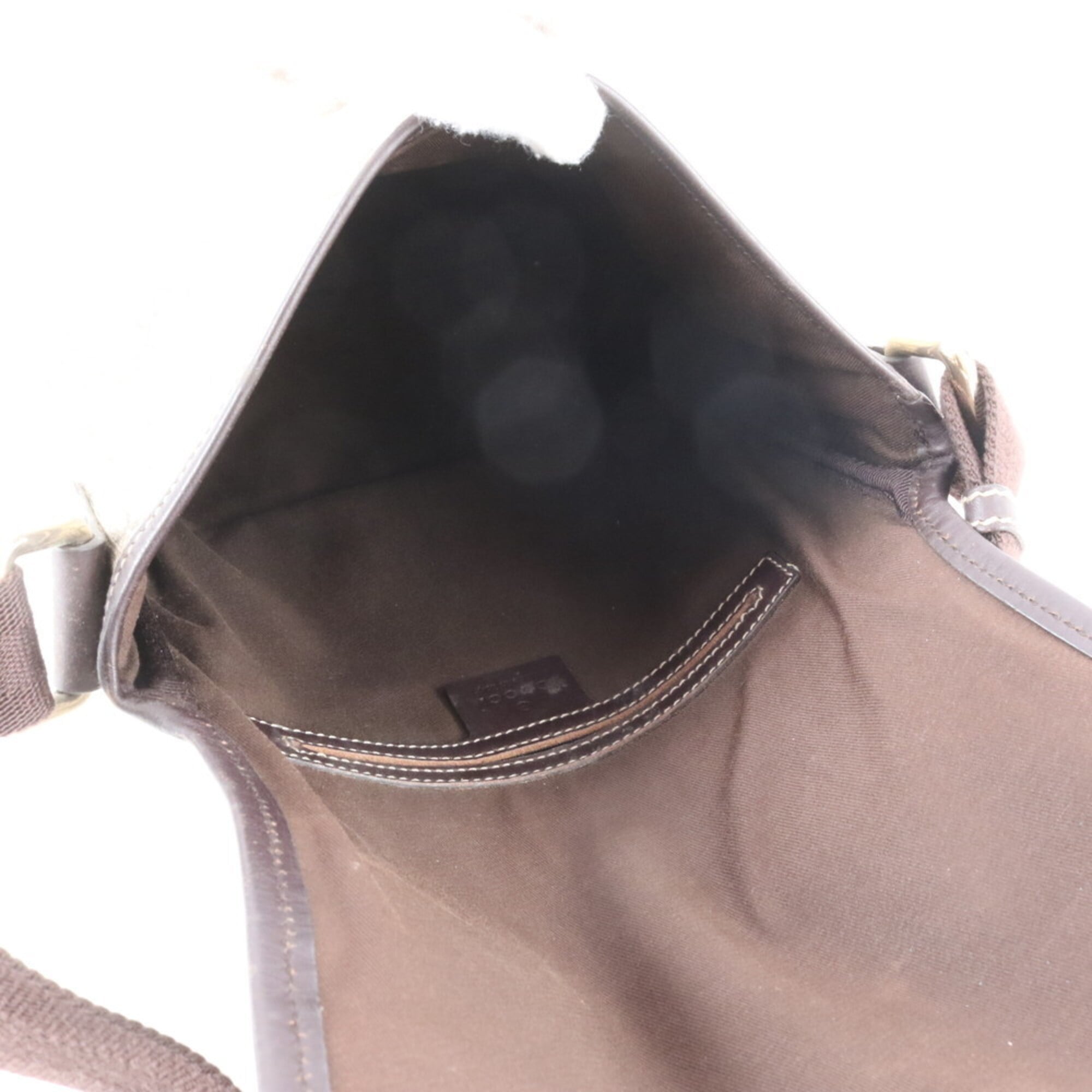 Gucci Beige Gg Supreme Leather Messenger Bag Shoulder Bag (Pre-Owned)