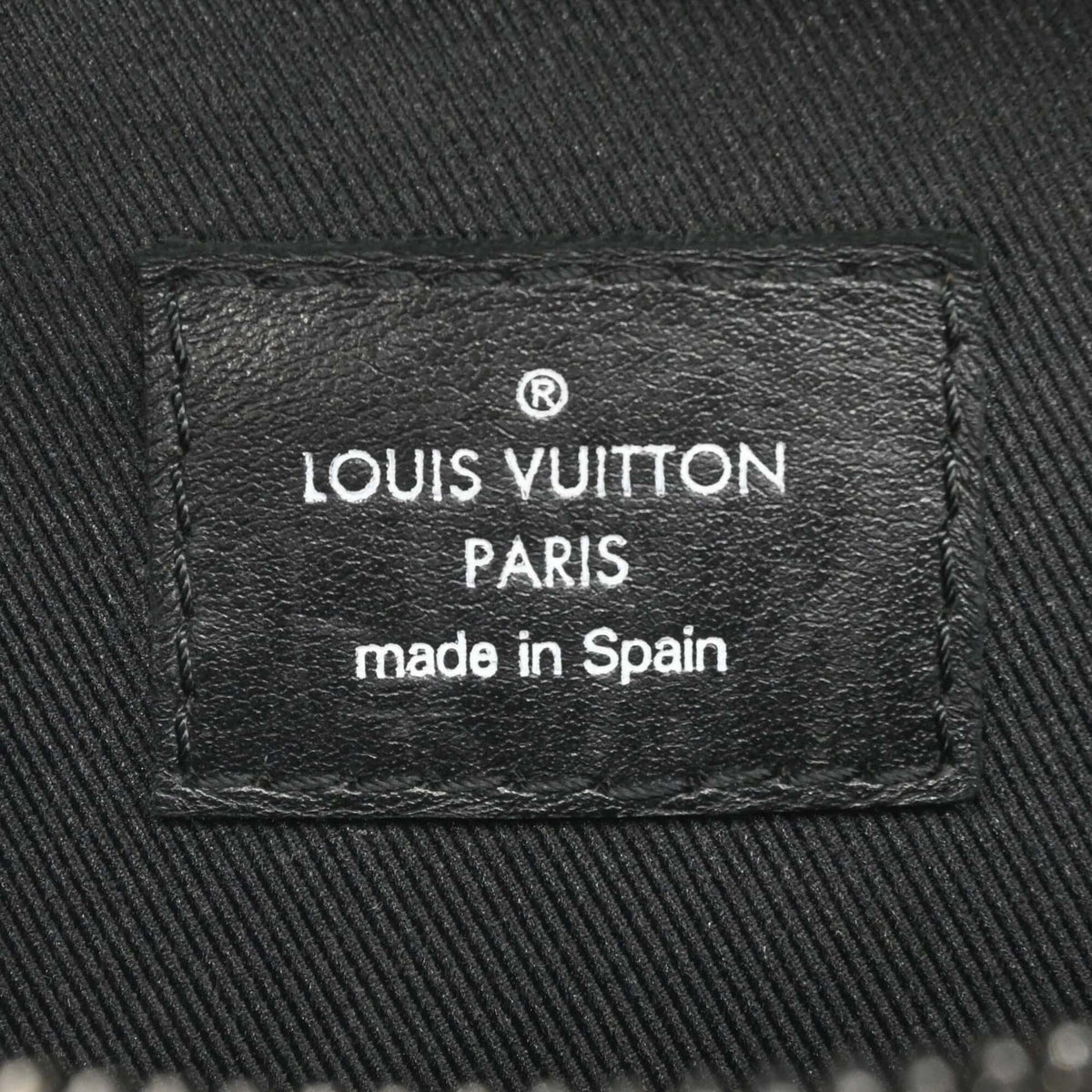 Louis Vuitton Black Green Monogram Canvas Leather Sling Bag (Pre-Owned)