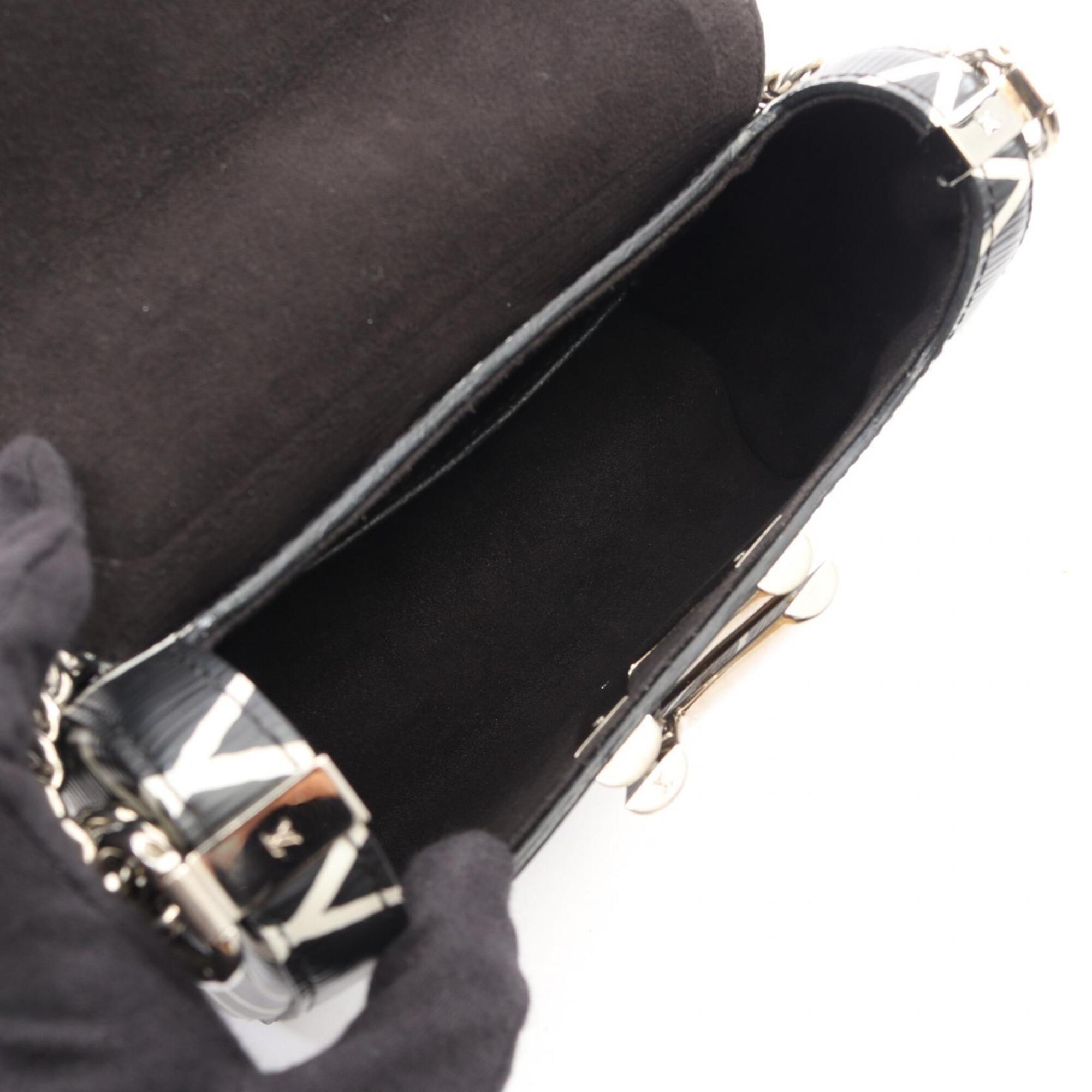 Louis Vuitton Black White Epi Leather Handbag Shoulder Bag (Pre-Owned)