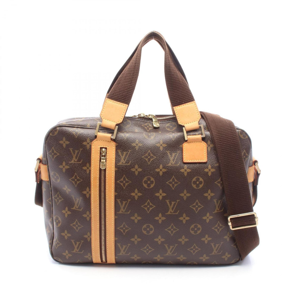 Louis Vuitton Brown Coated Canvas Leather Handbag (Pre-Owned)
