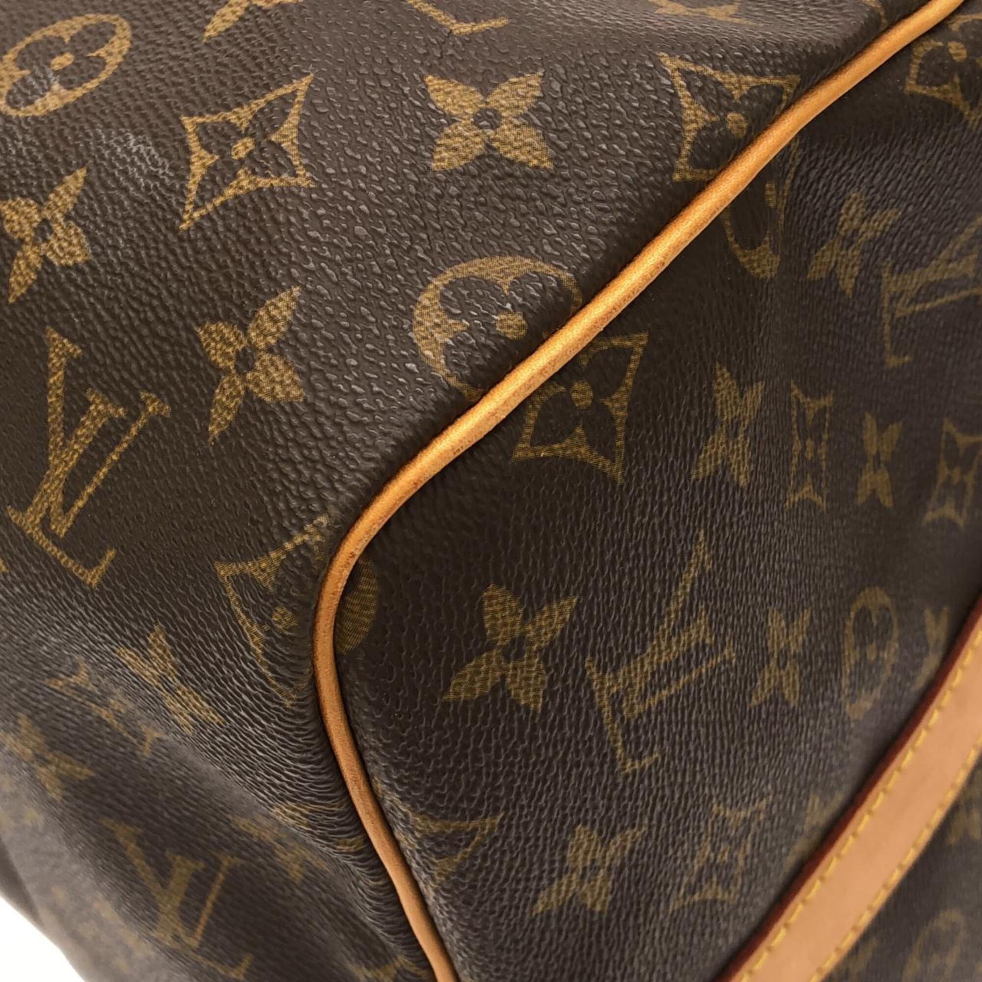 Louis Vuitton Brown Coated Canvas Boston Bag (Pre-Owned)