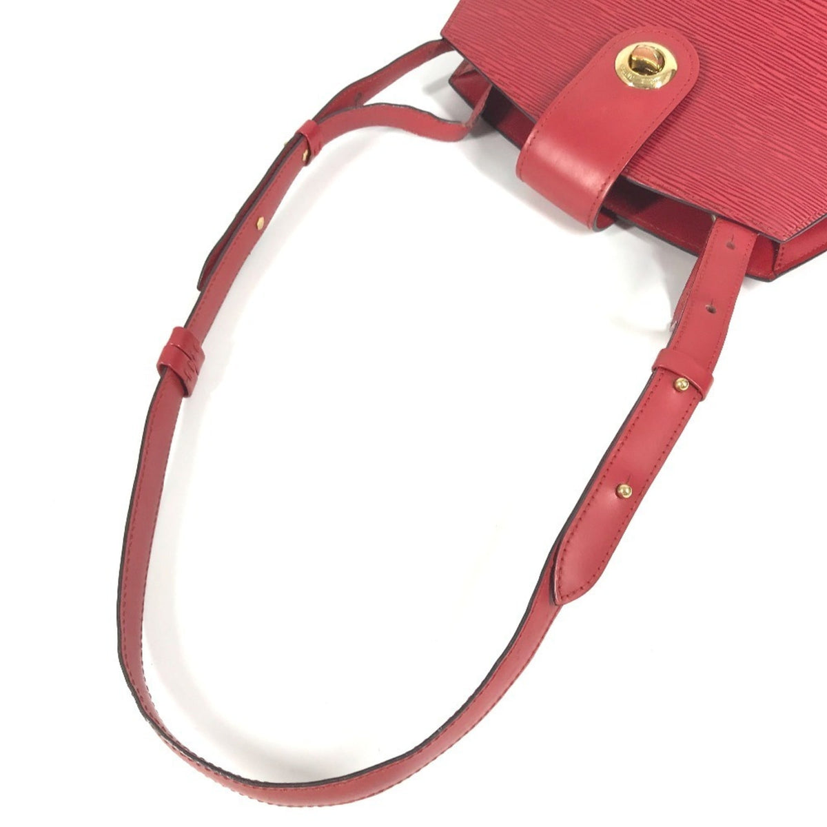 Louis Vuitton Castilian Red Red Color Epi Leather Shoulder Bag (Pre-Owned)