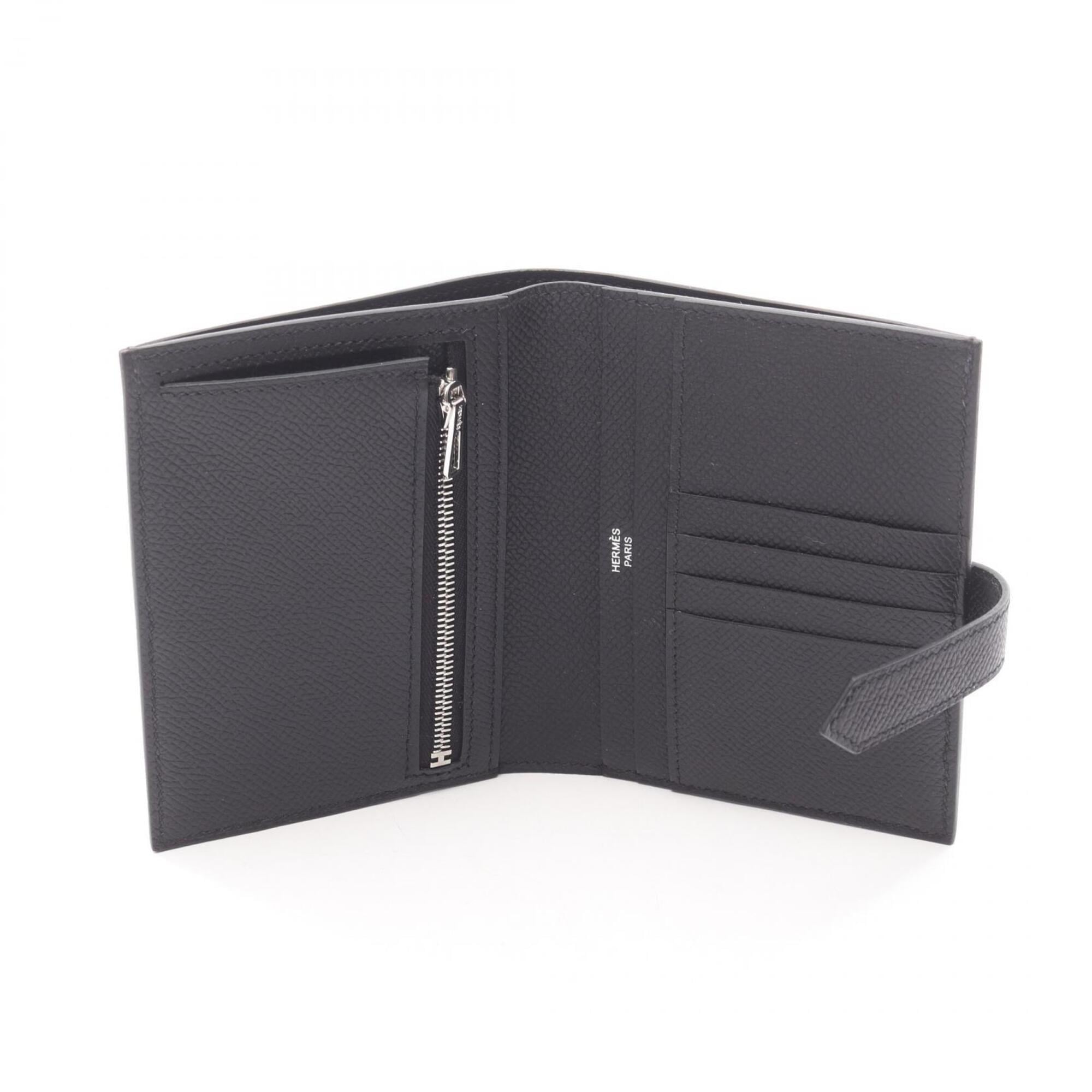 Hermes Black Epsom Leather Wallet (Bi-Fold) (Pre-Owned)