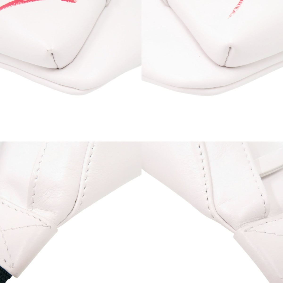 Balenciaga White Leather Fanny Pack Sling Bag (Pre-Owned)