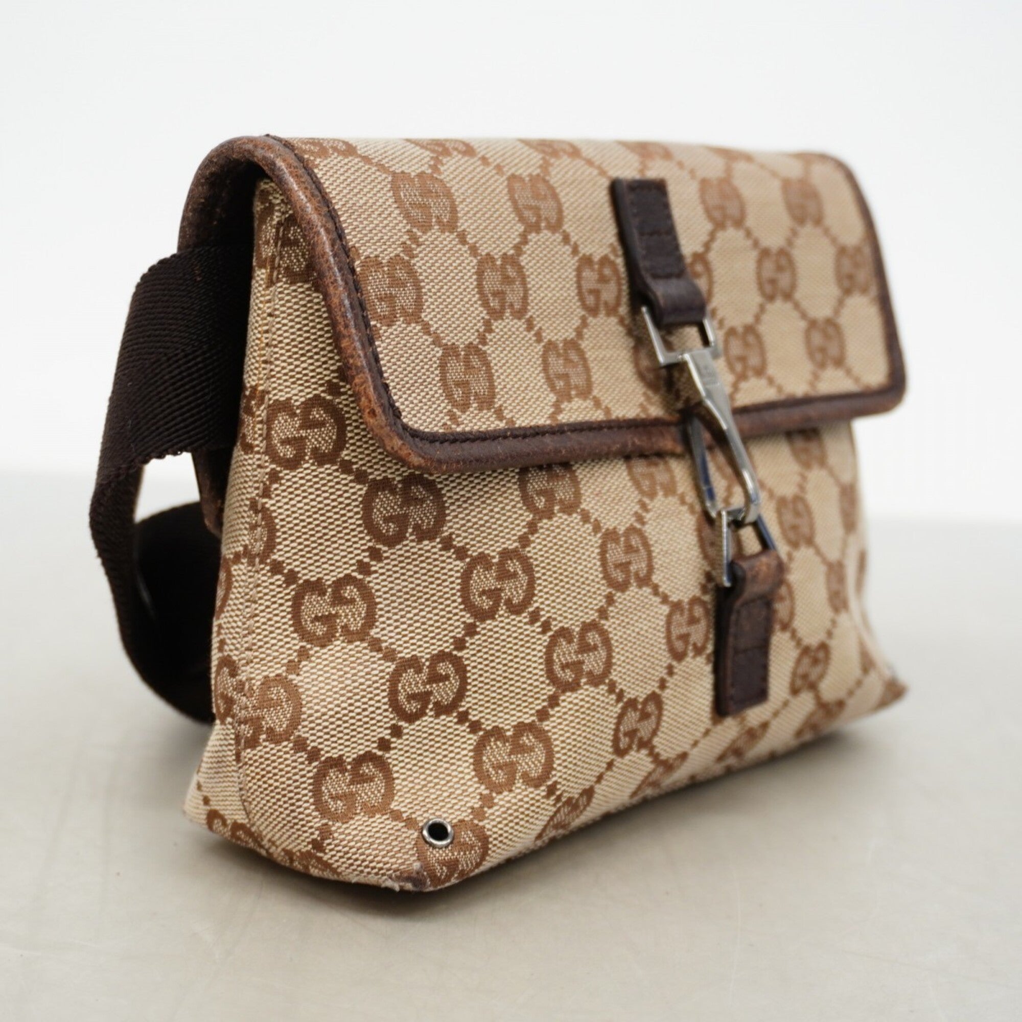 Gucci Brown Canvas Fanny Pack (Pre-Owned)