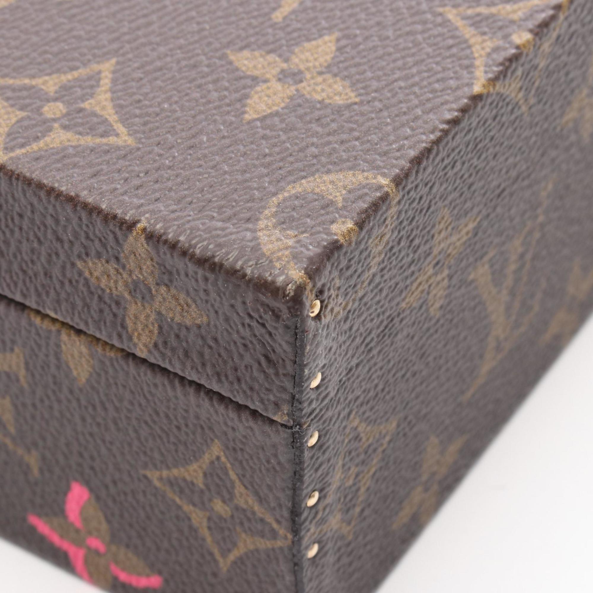 Louis Vuitton Brown Multi-Color Monogram Coated Canvas Leather Handbag Pouch (Pre-Owned)